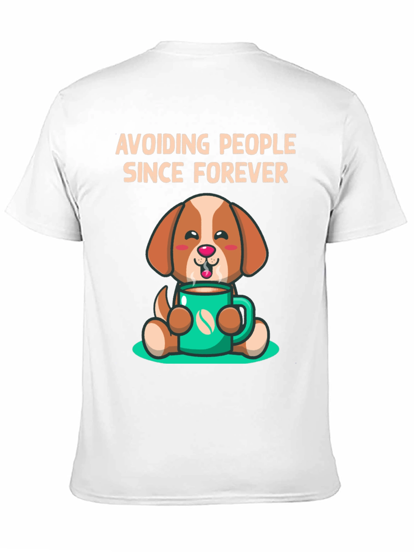 Black Avoiding People Dog T-Shirt view 11