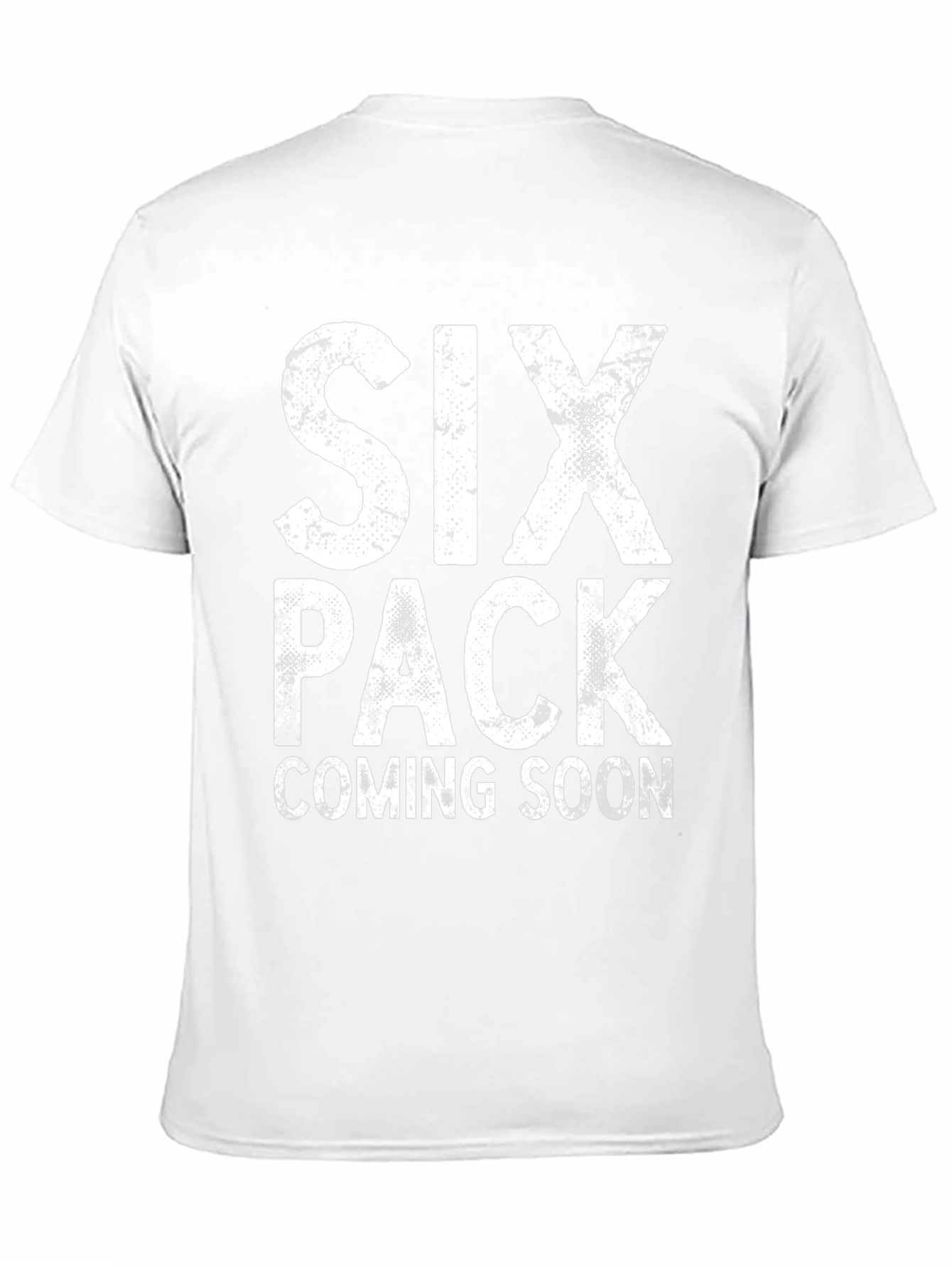 Black Six Pack Coming Soon Funny Men's Black T-Shirt view 11