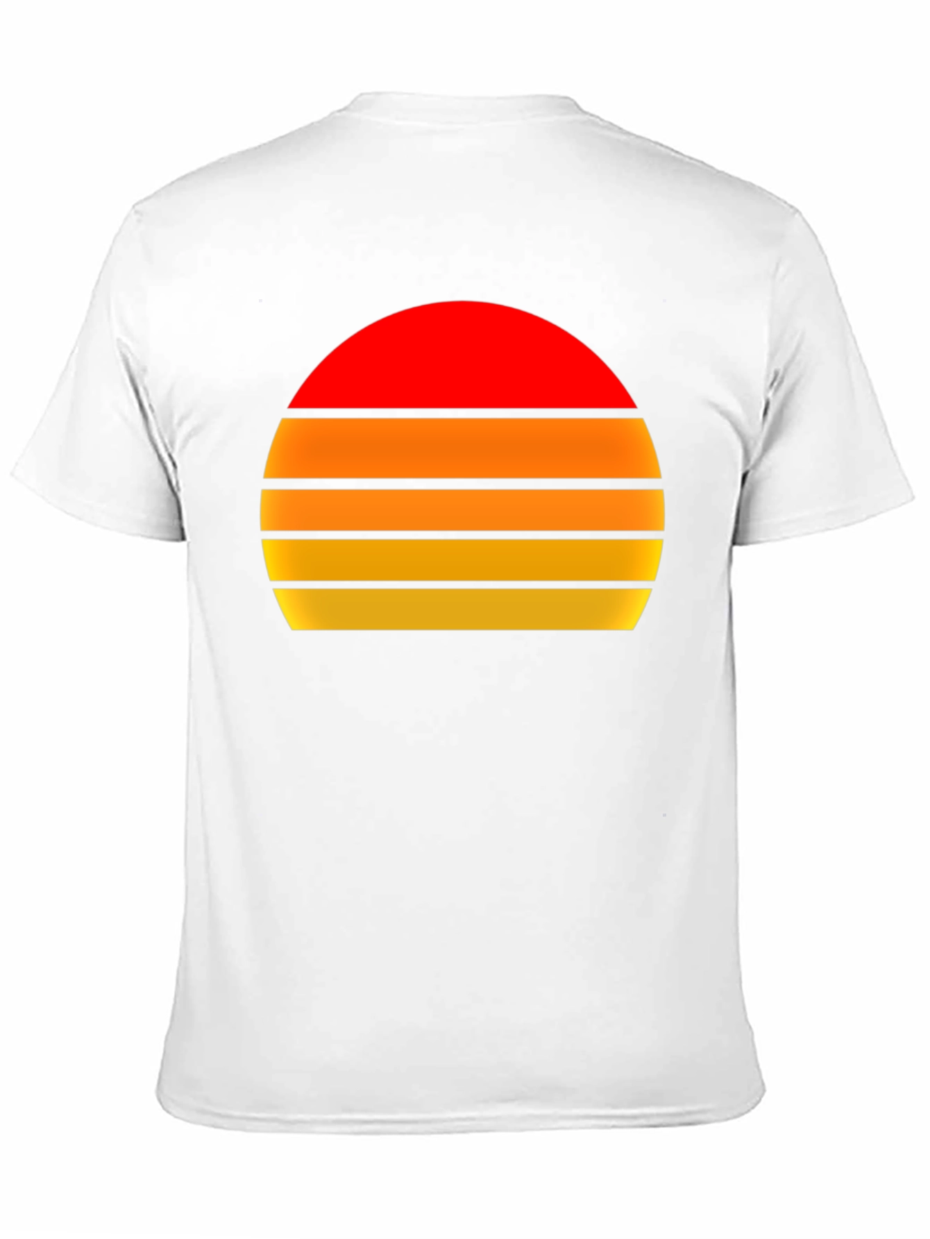 Black Retro Sunset Graphic Tee - Vintage Style T-Shirt view 11