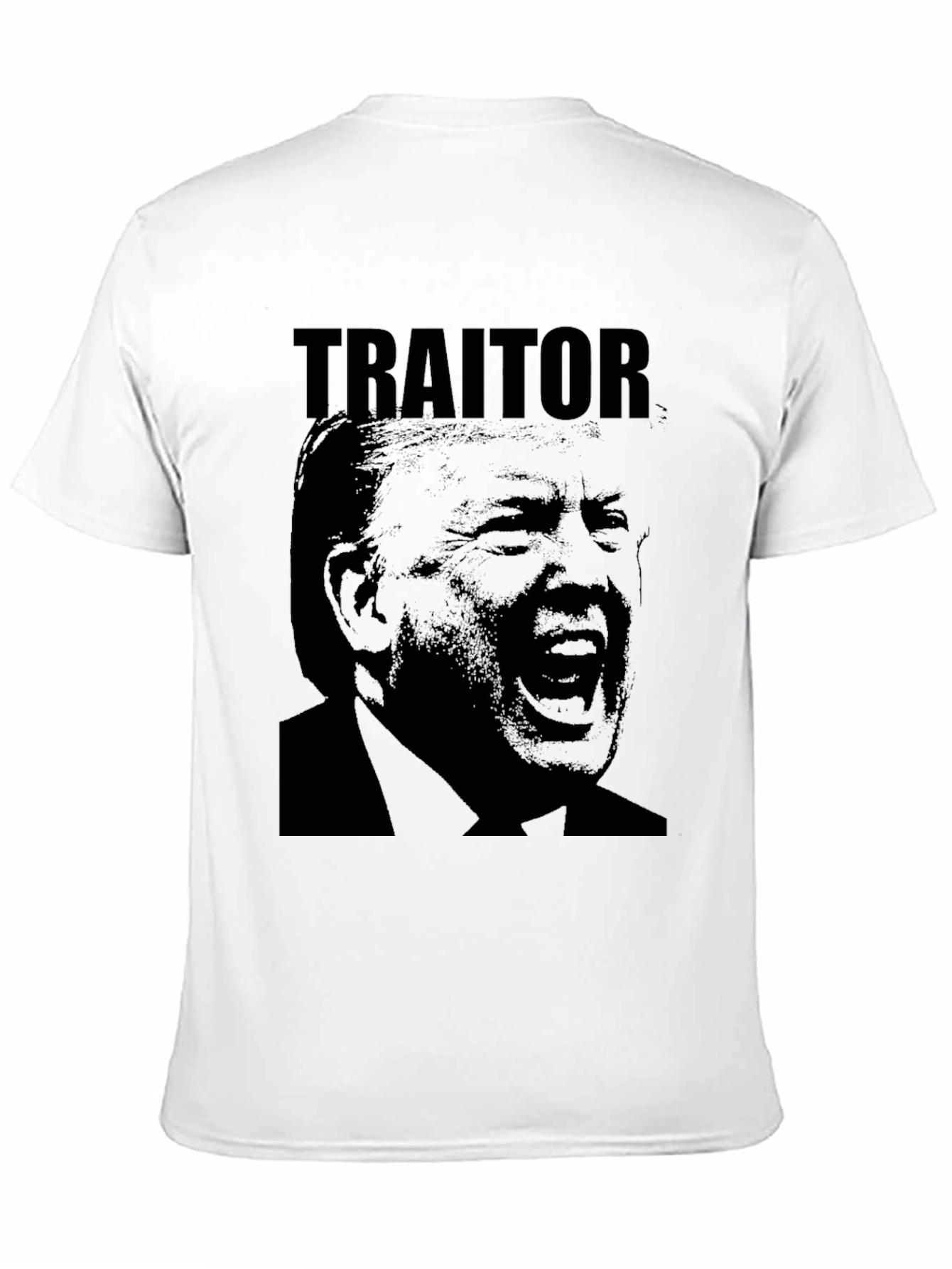 Black Traitor Graphic Tee - Political Statement Shirt view 11