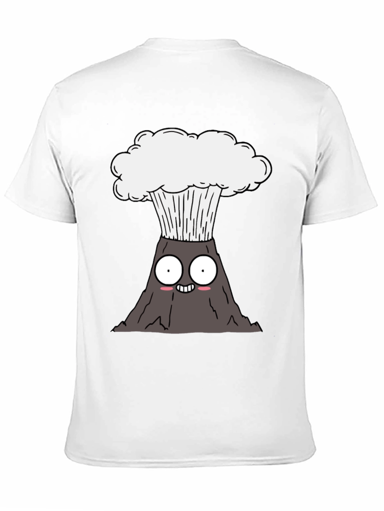Black Kawaii Volcano Explosion T-Shirt - Black view 11