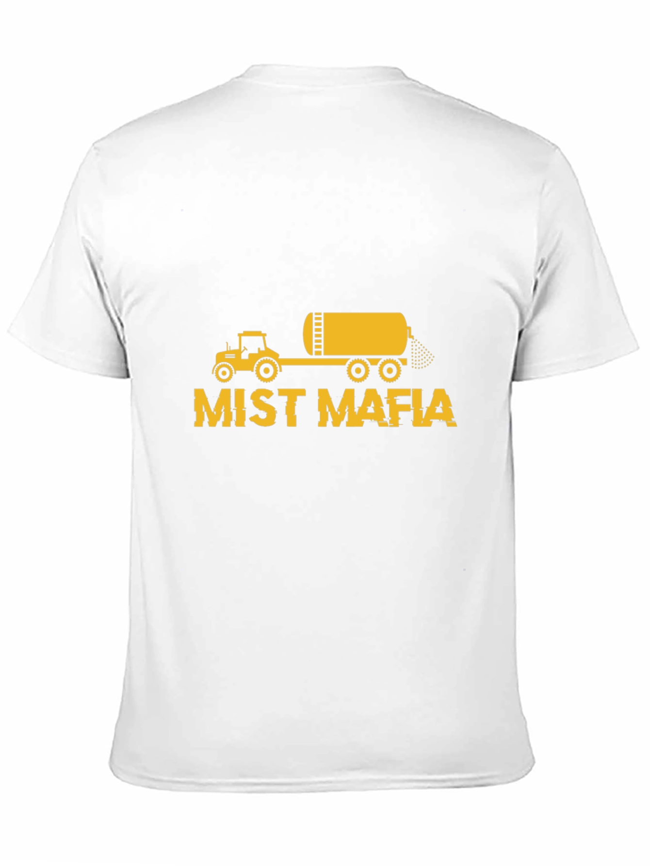 Black Mist Mafia Tractor T-Shirt - Black Cotton Tee view 11