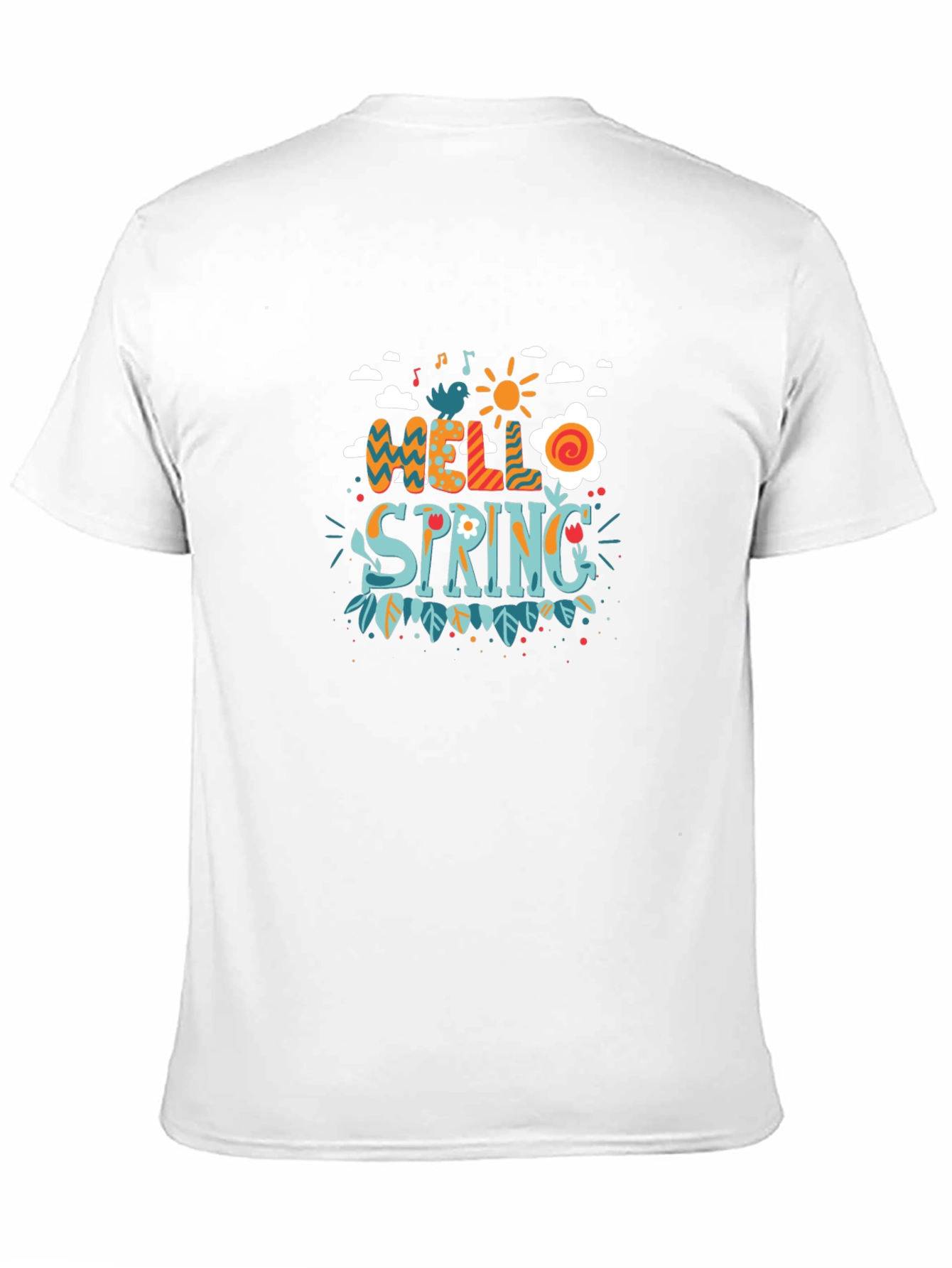 Hello Spring Graphic Tee - Black - 11