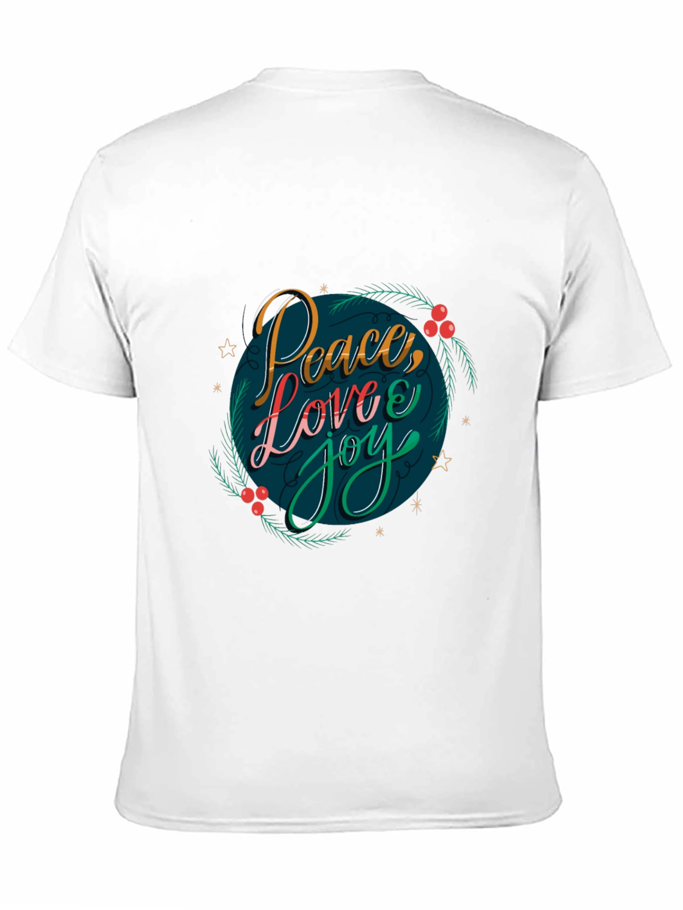 Black Peace Love Joy Holiday Graphic Tee view 11