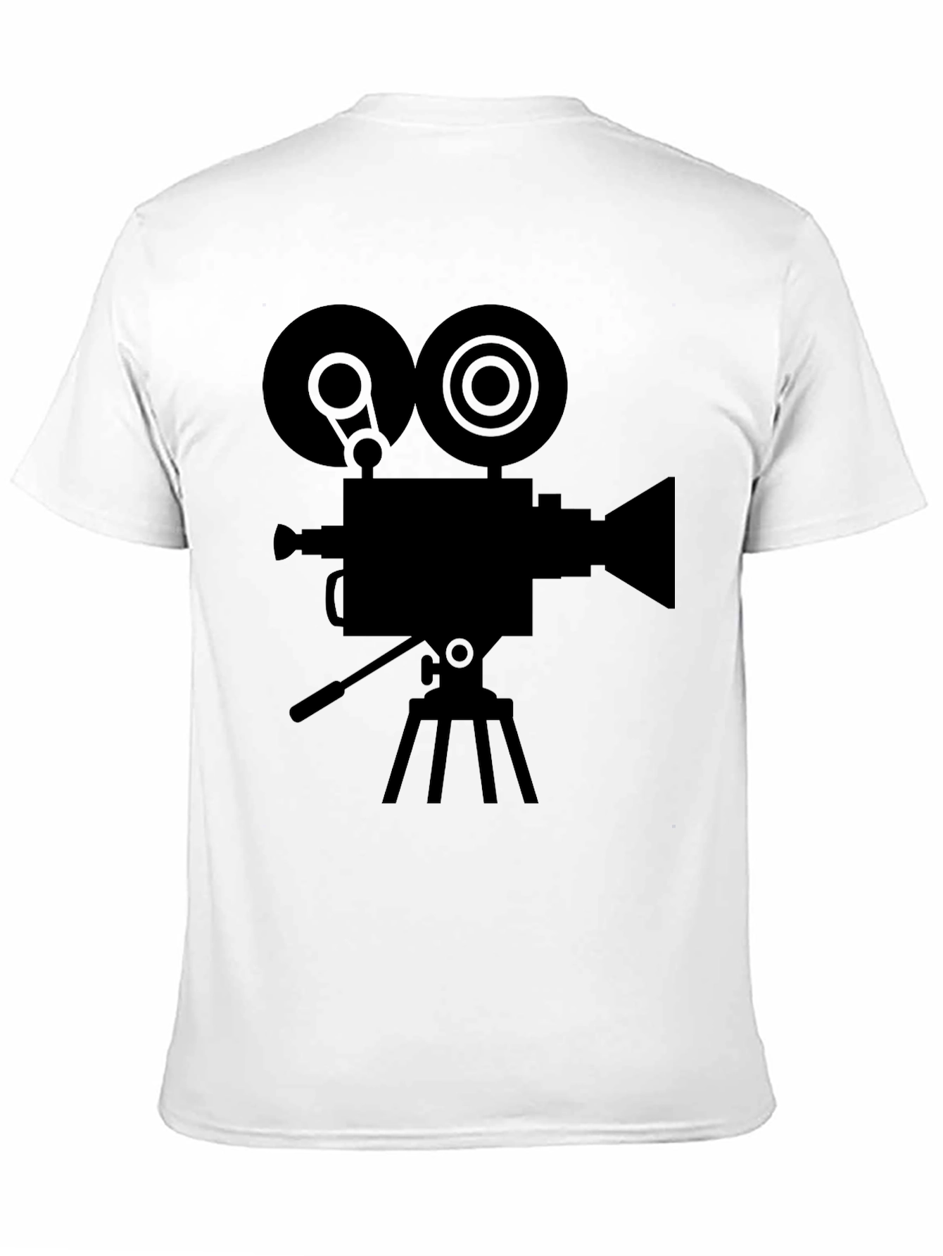 Black Classic Film Camera Graphic T-Shirt - Retro Movie Tee view 11