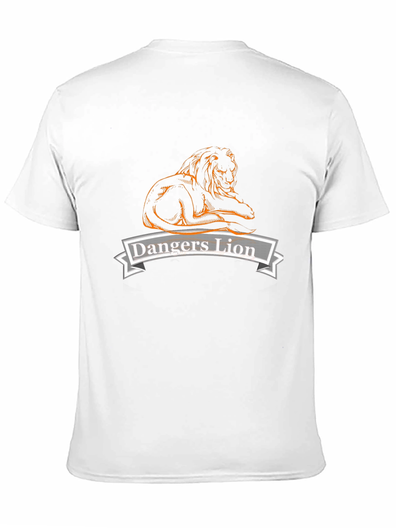 Black Dangers Lion Graphic Tee - Black Cotton Casual Shirt view 11