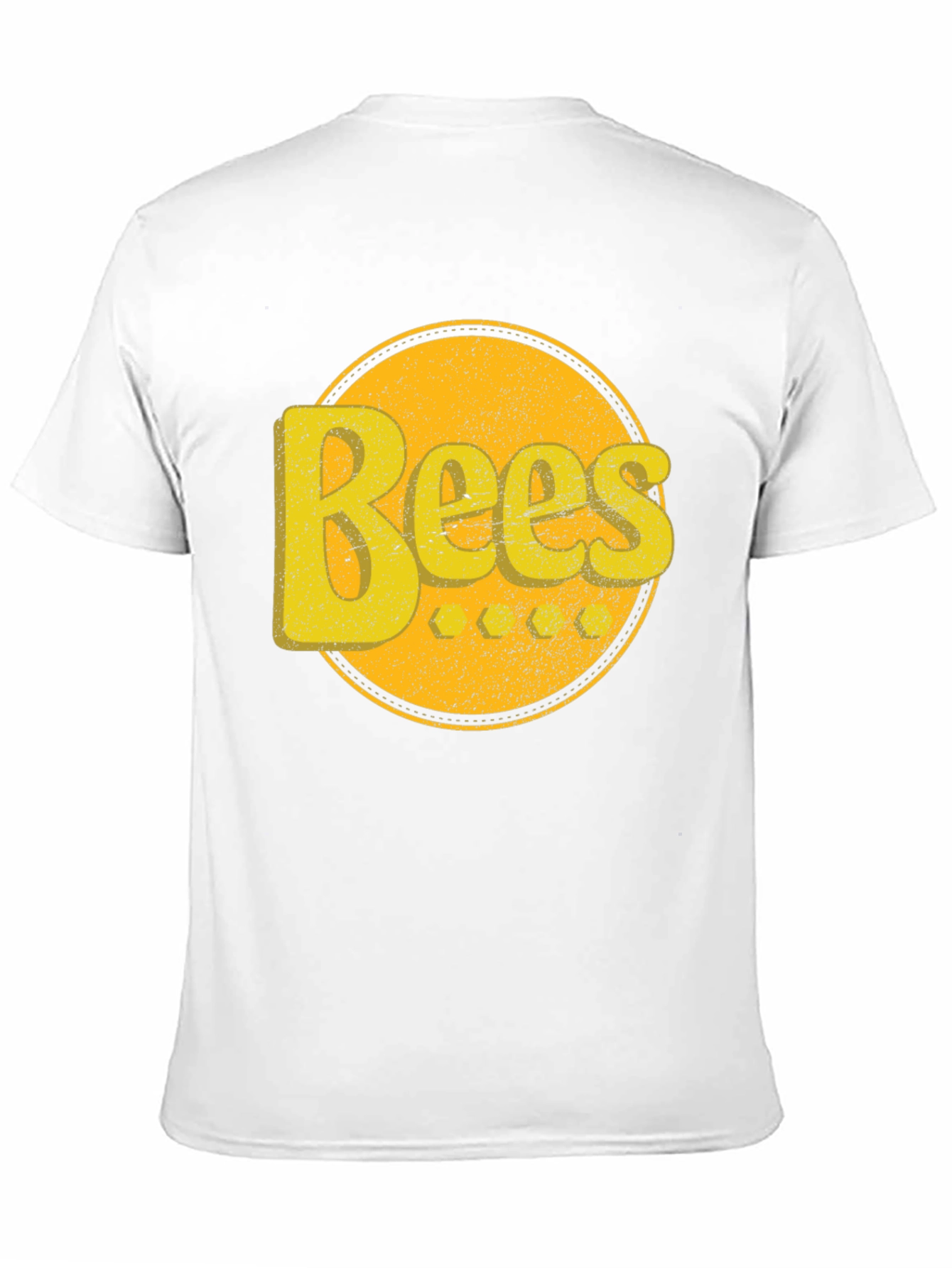Black Bees Graphic T-Shirt - Retro Yellow Design view 11