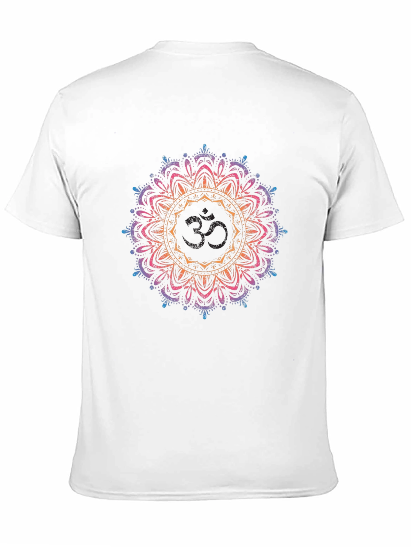 Om Mandala Graphic Tee - Black Cotton Comfort - 11