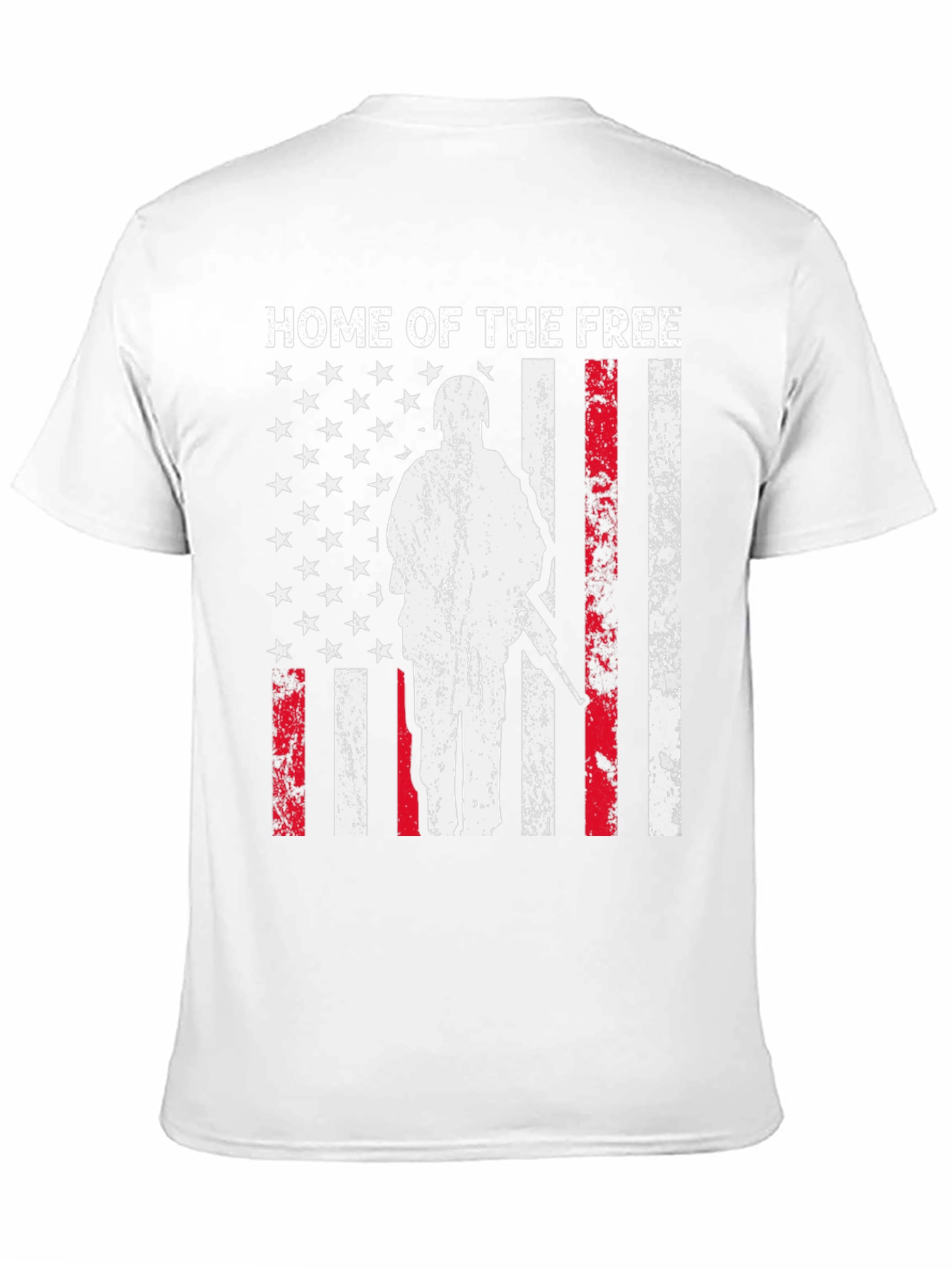 Black Home of the Free Patriotic T-Shirt view 11