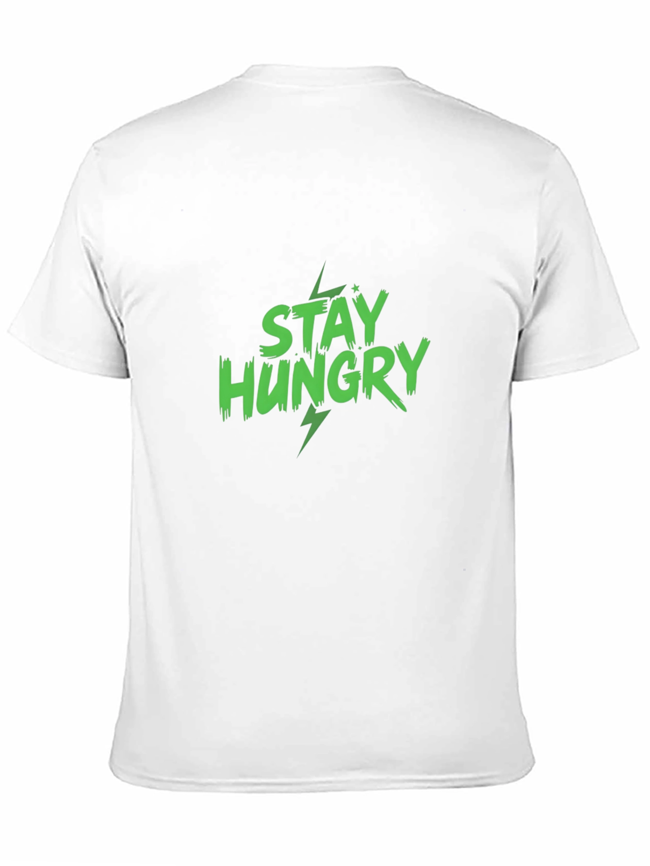 Black Stay Hungry Graphic Print Black T-Shirt view 11