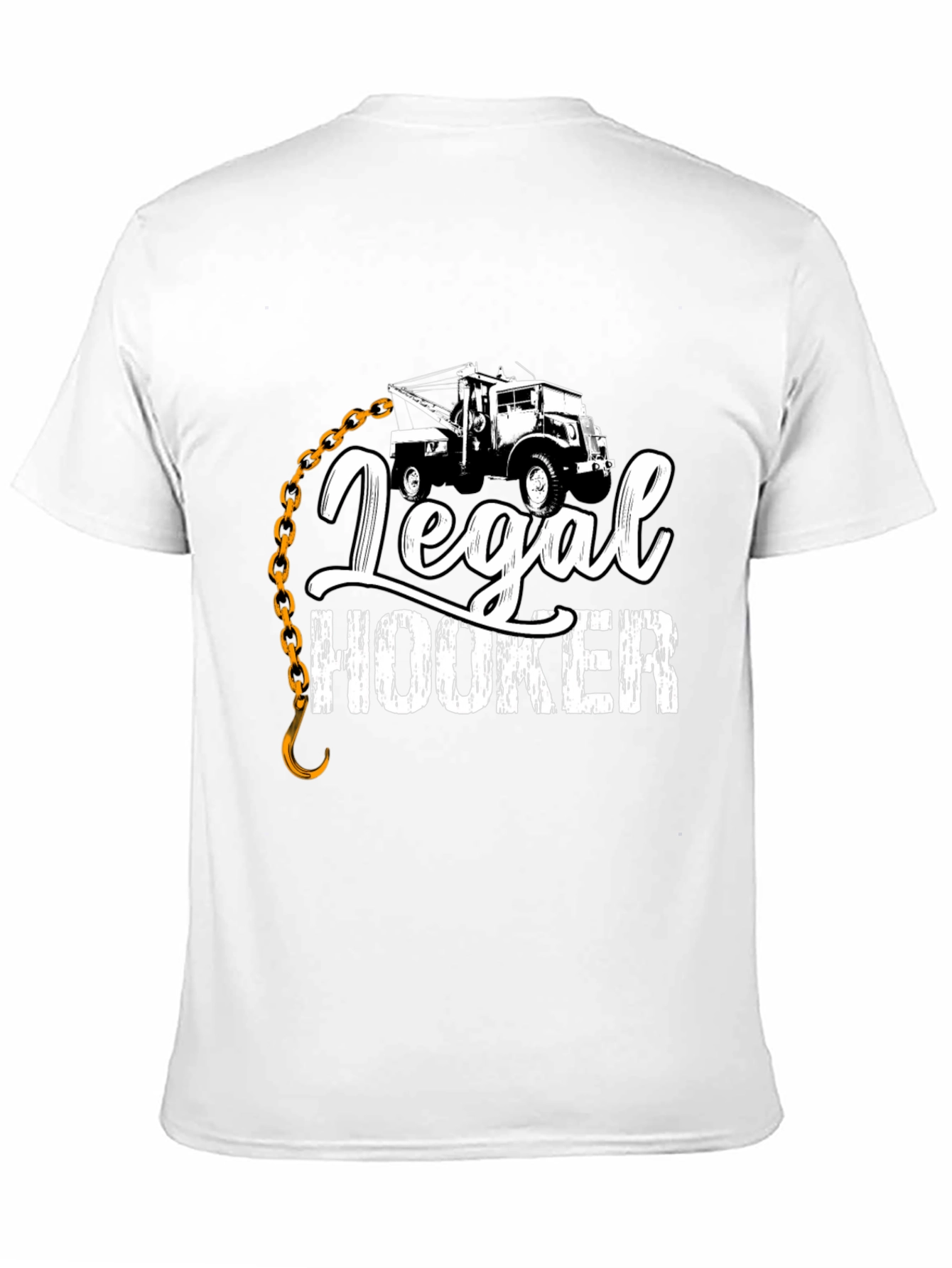 Black Legal Hooker T-Shirt Tow Truck Driver Gift view 11