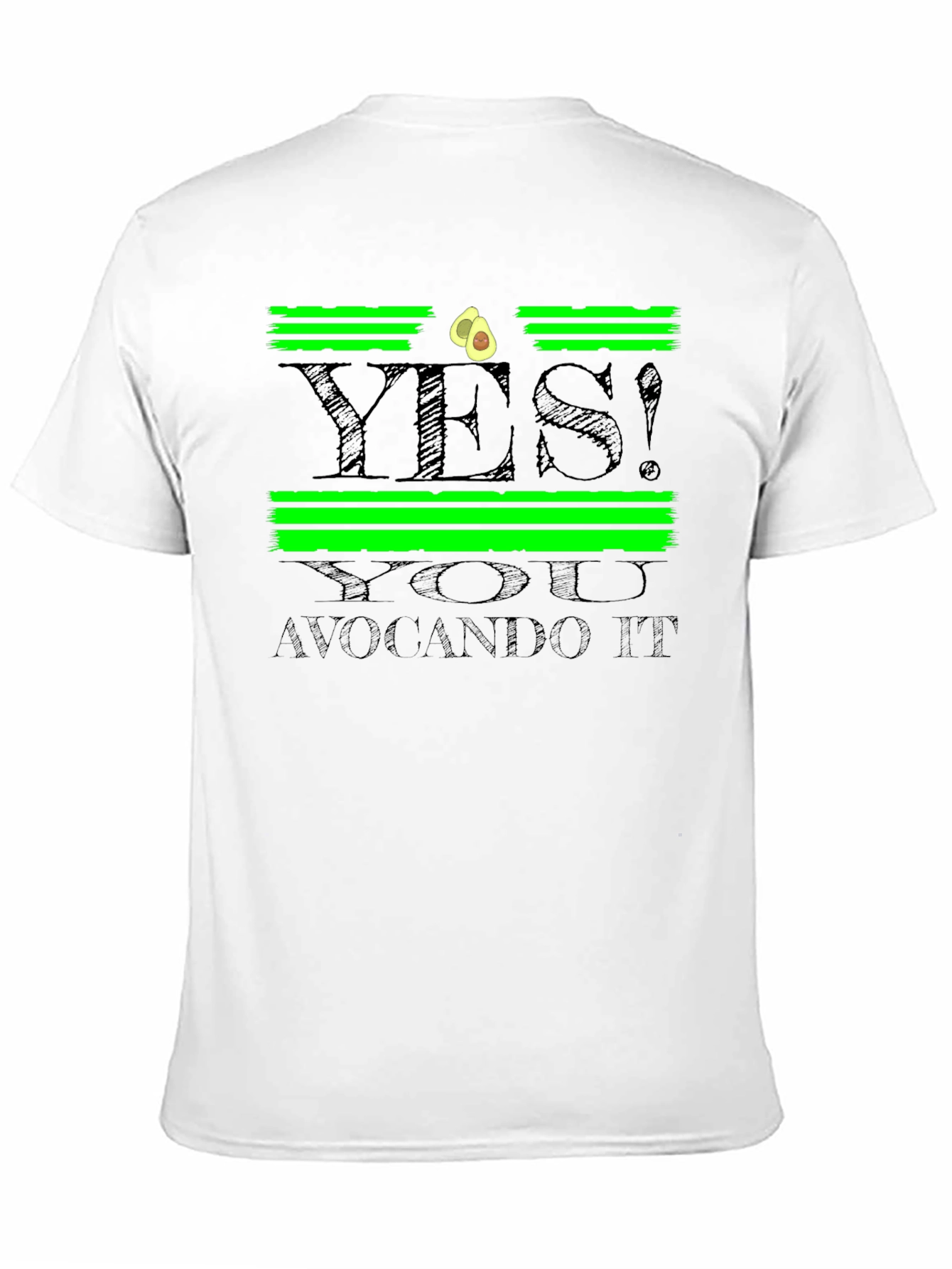 Black Avocando It! Graphic T-Shirt view 11