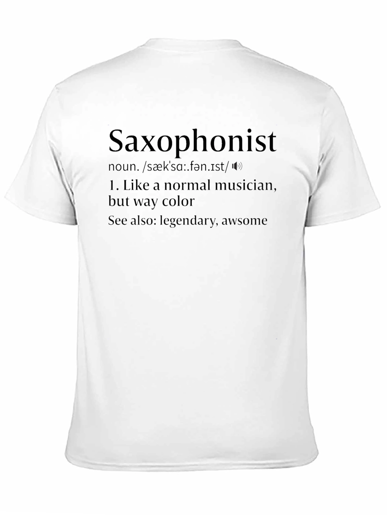 Black Saxophonist Definition T-Shirt view 11