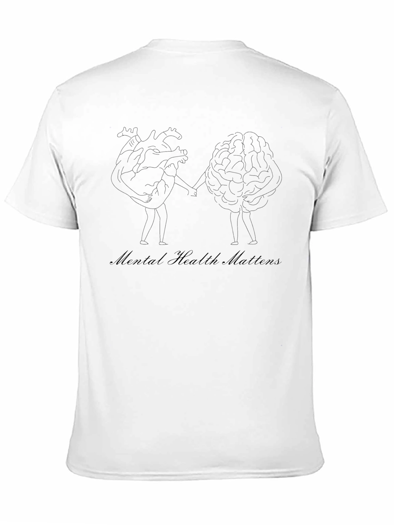 Black Mental Health Matters Graphic Tee - Black view 11