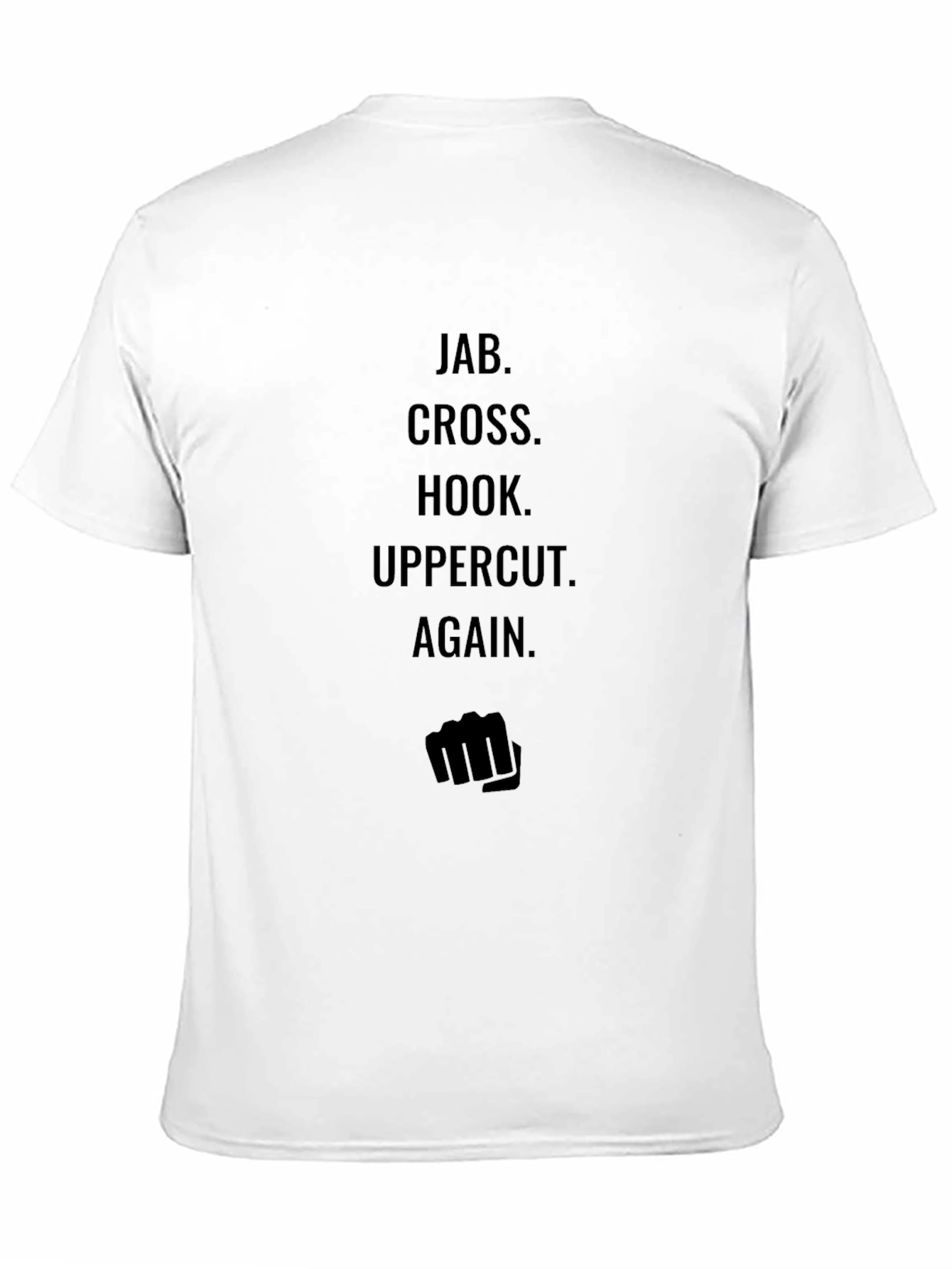 Black Jab Cross Hook Uppercut T-Shirt view 11