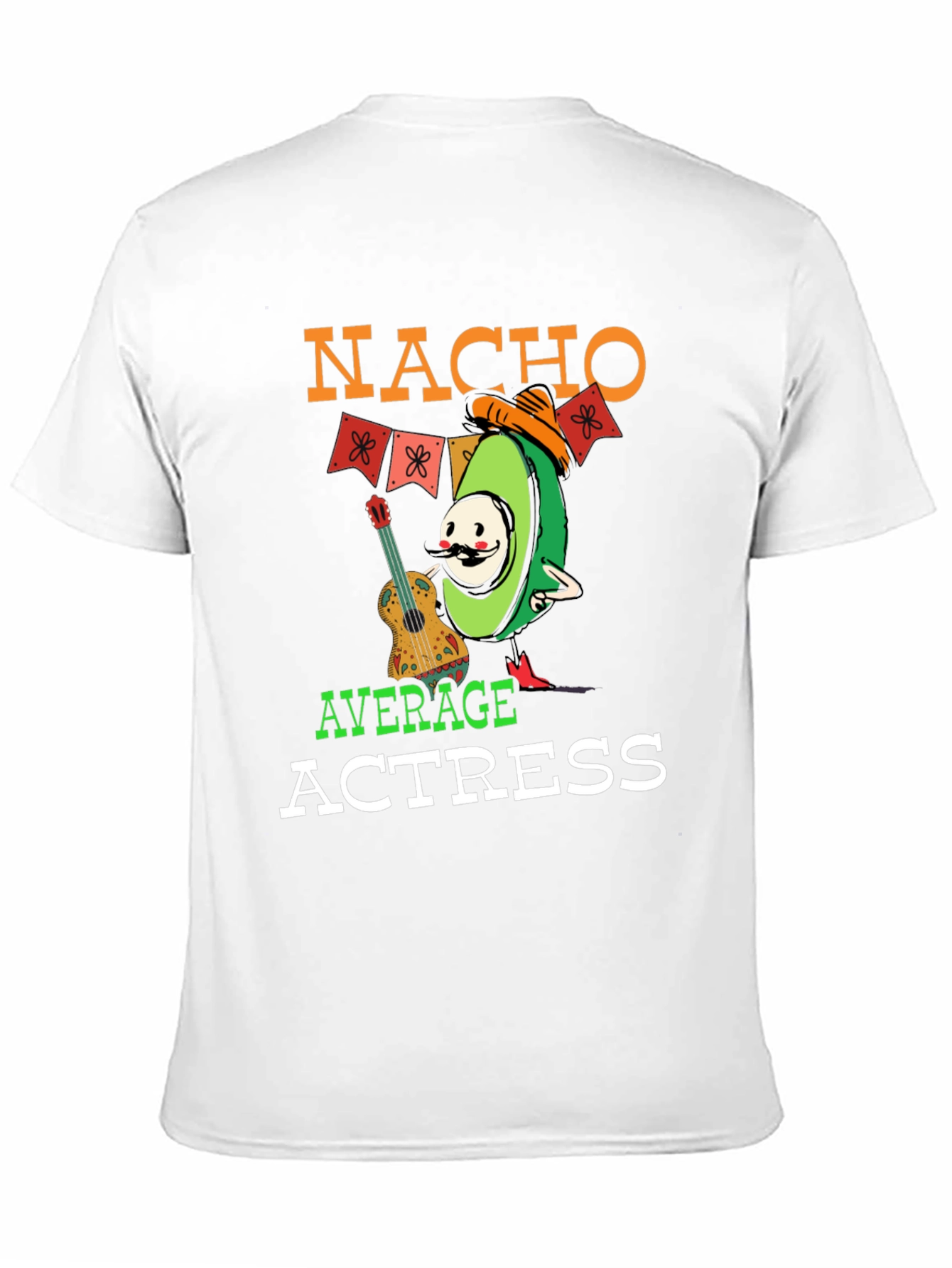 Black Nacho Average Actress Graphic T-Shirt view 11