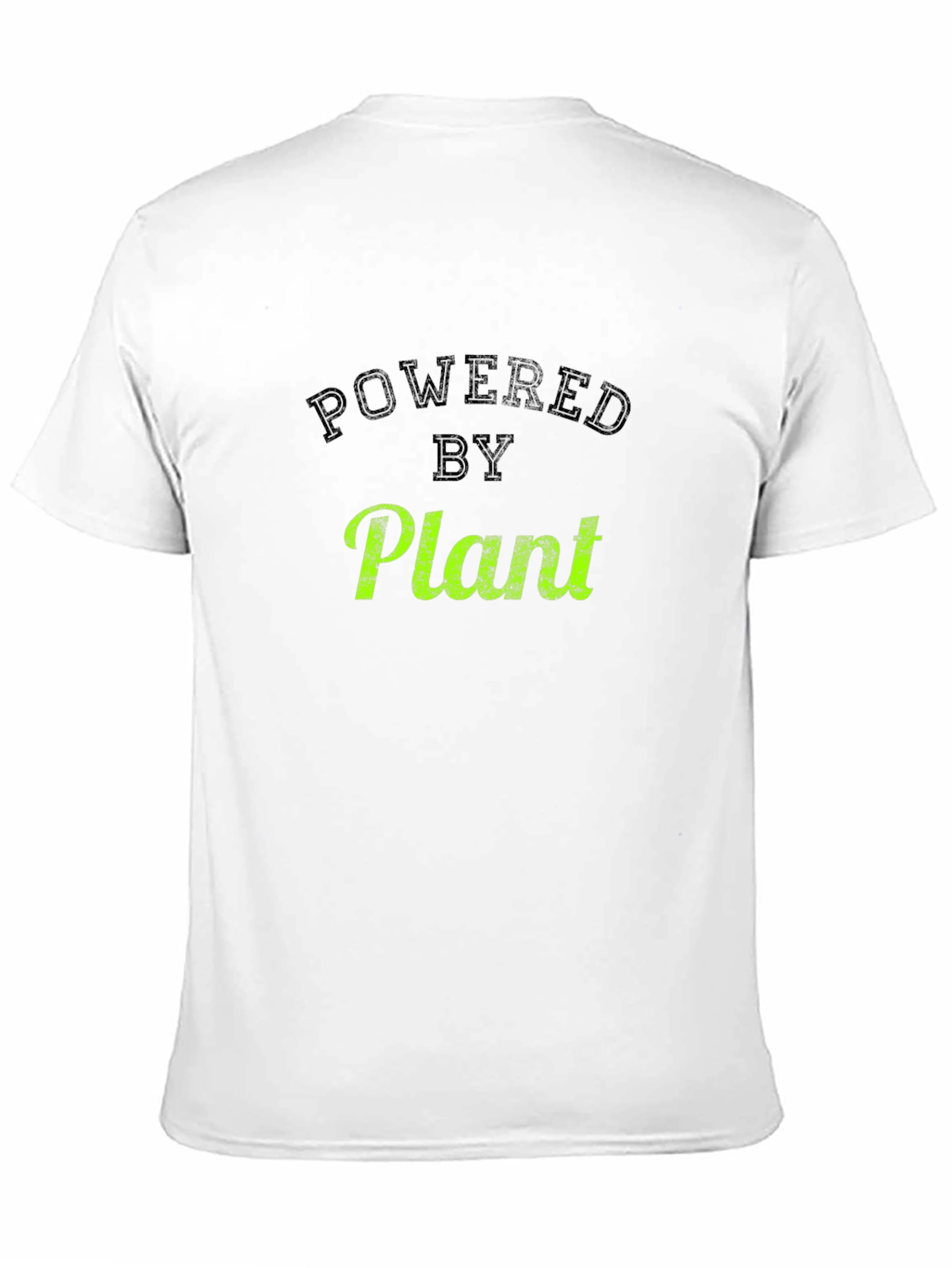 Black Powered by Plant Tee - Vegan Lifestyle Apparel view 11