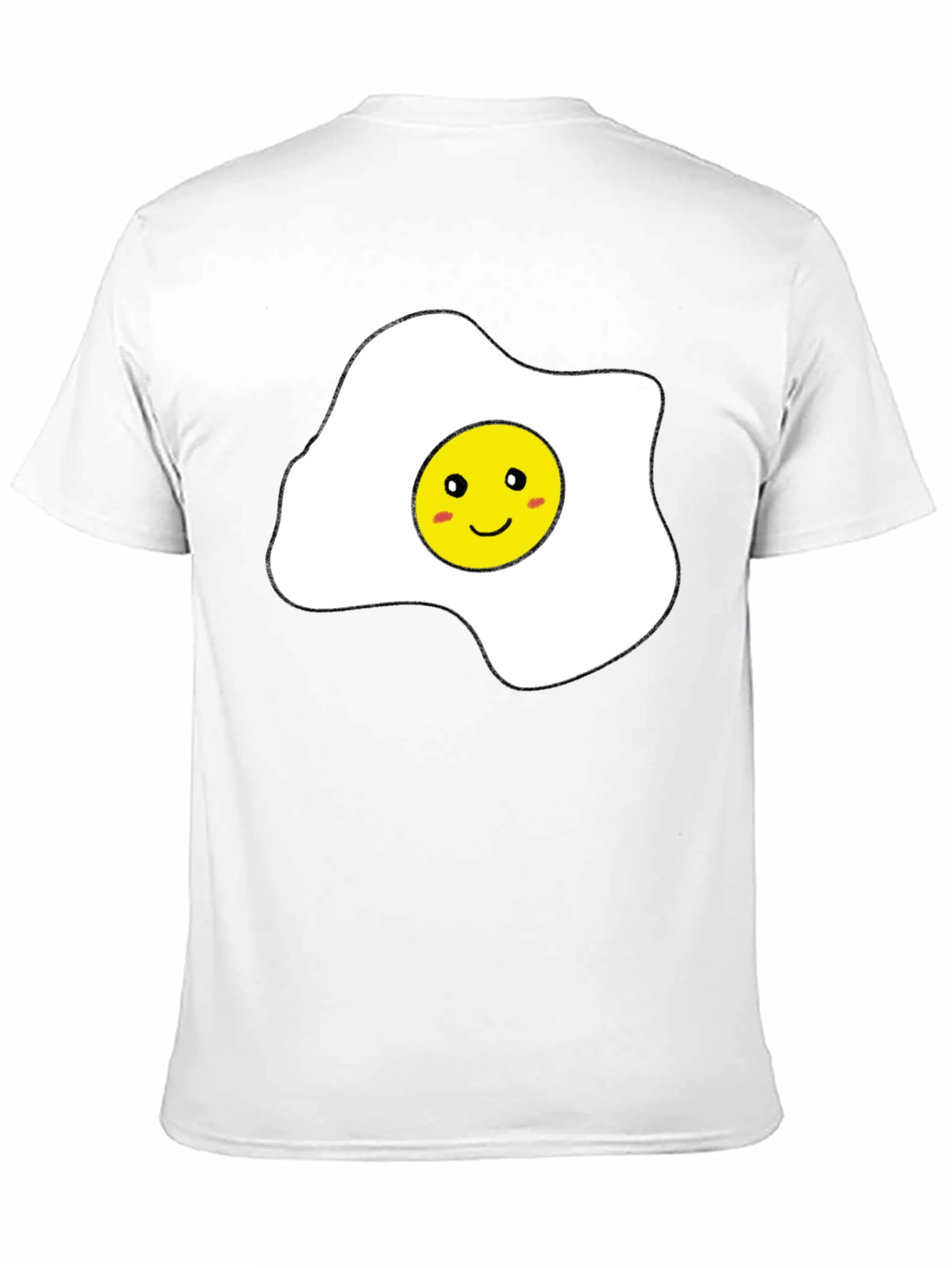 Black Funny Sunny Side Up Egg Graphic T-Shirt view 11