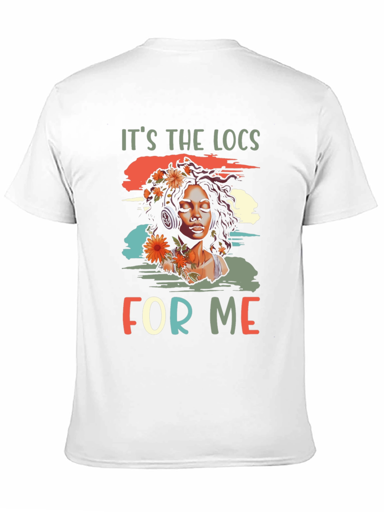 Black It's the Locs For Me Graphic T-Shirt view 11