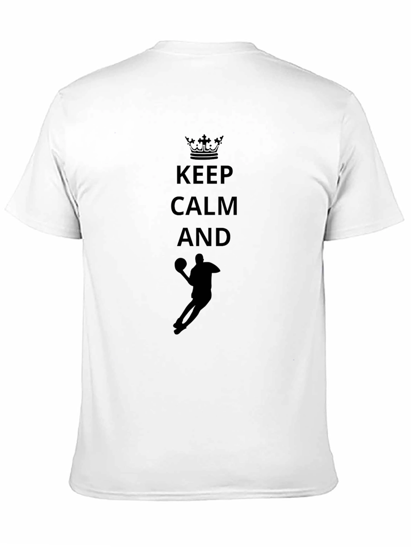 Black Keep Calm and Basketball T-Shirt view 11