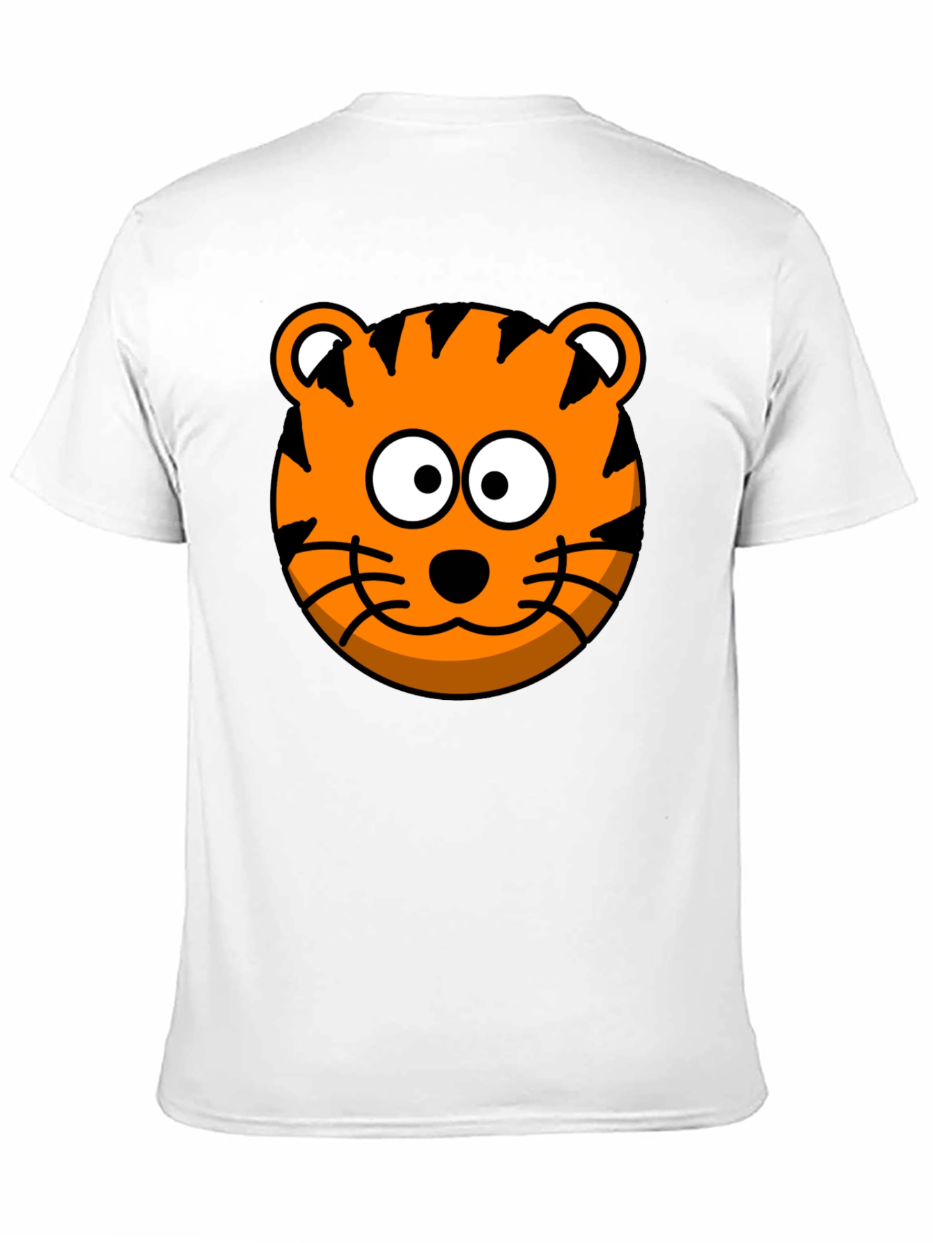 Black Tiger Cartoon Graphic Black T-Shirt view 11