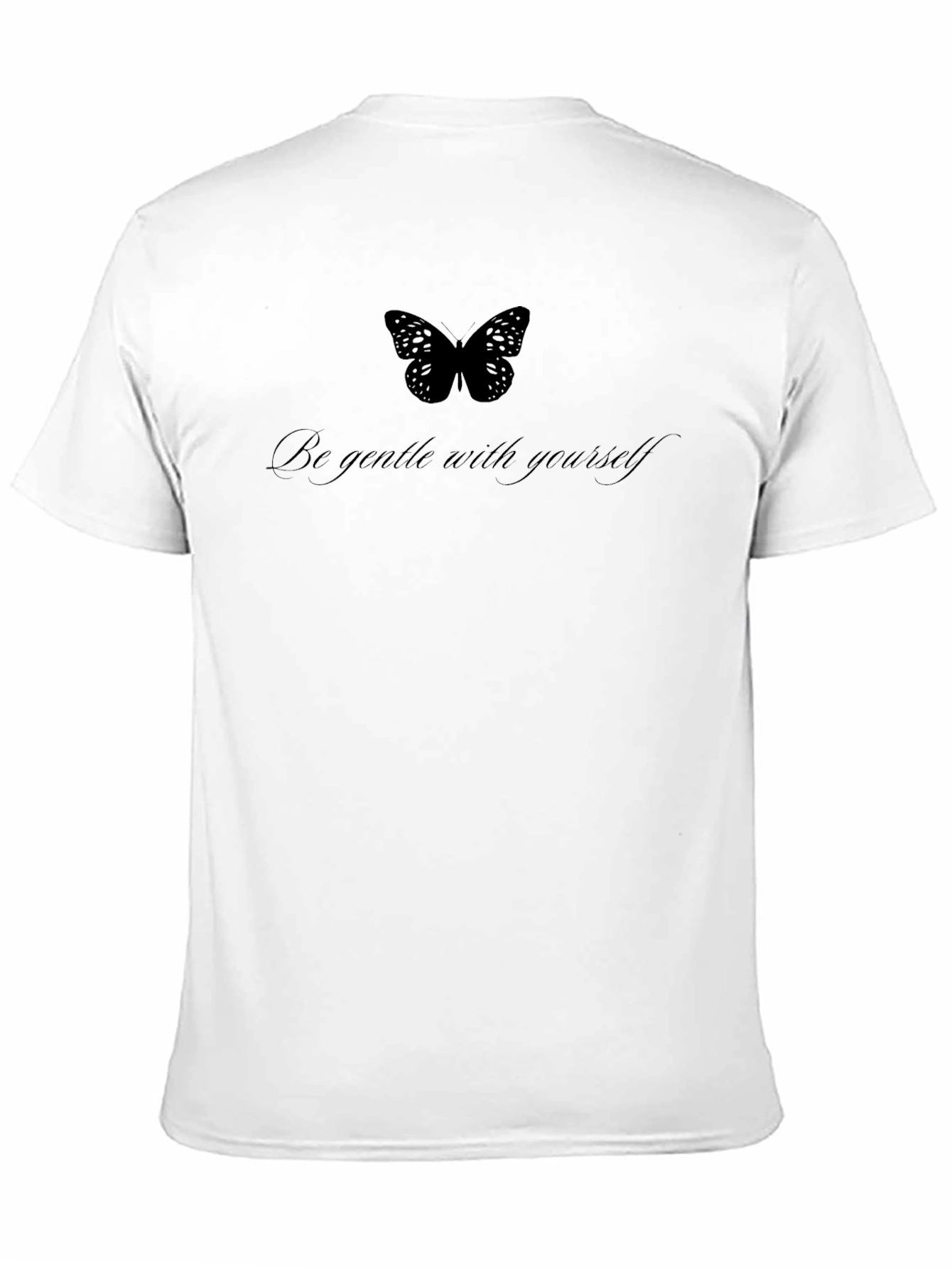 Black Gentle Butterfly Graphic T-Shirt view 11