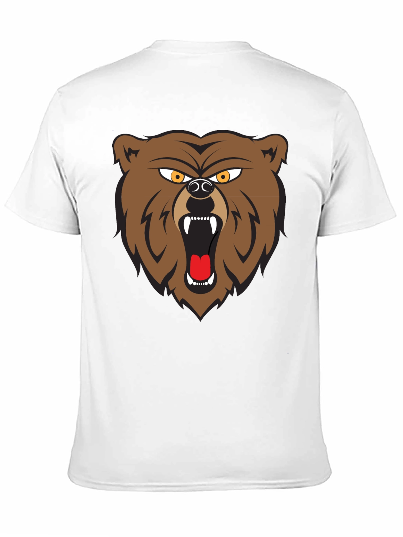 Black Bear Graphic Tee - Black Cotton T-Shirt view 11