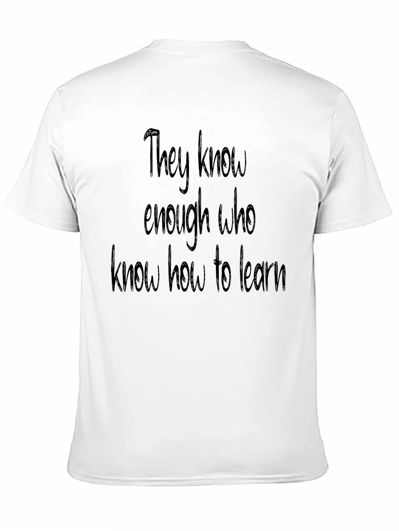 Black Learn How To Learn Tee view 11