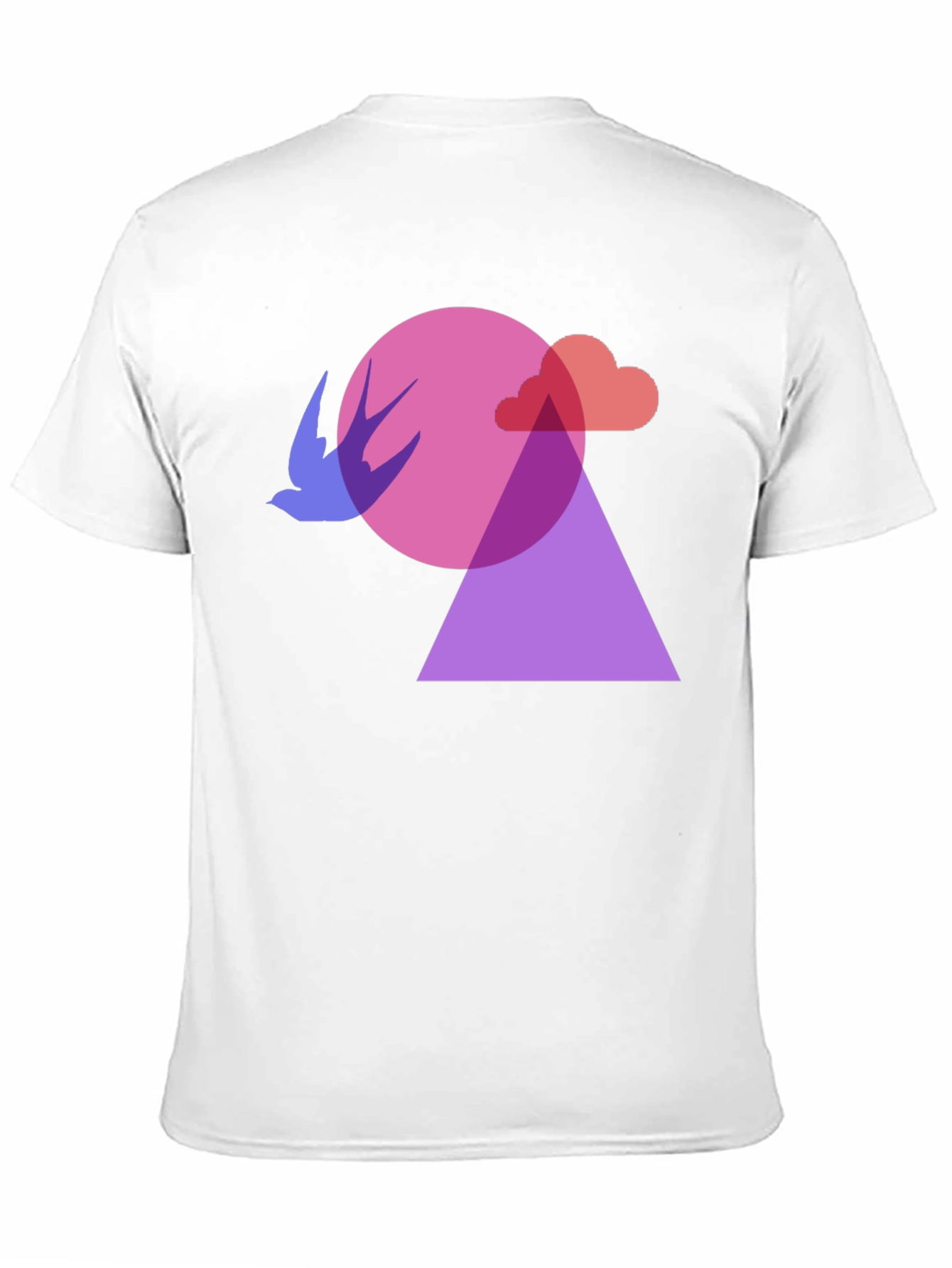 Black Abstract Graphic Print Black T-Shirt view 11