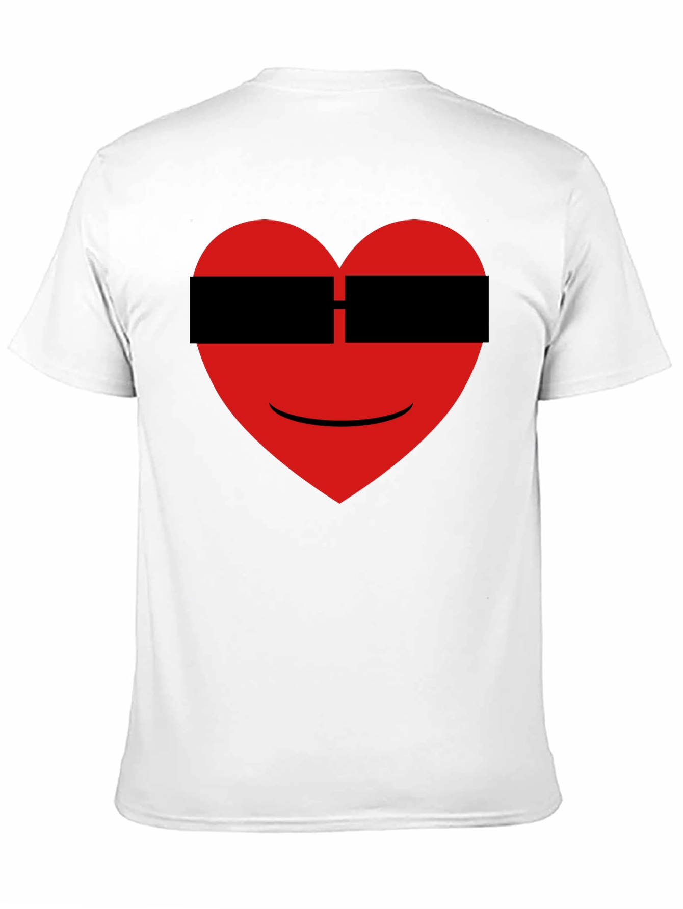 Black Cool Heart Graphic Black T-Shirt view 11