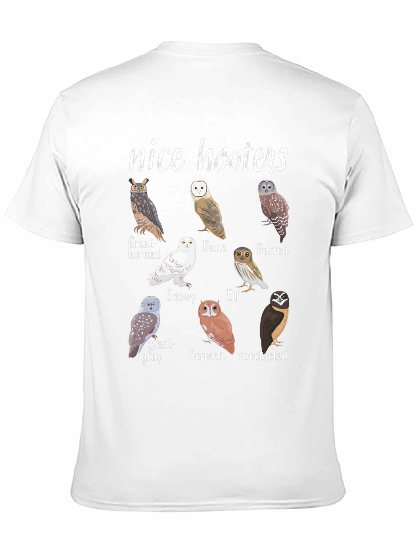 Black Nice Hooters Owl Graphic Tee view 11