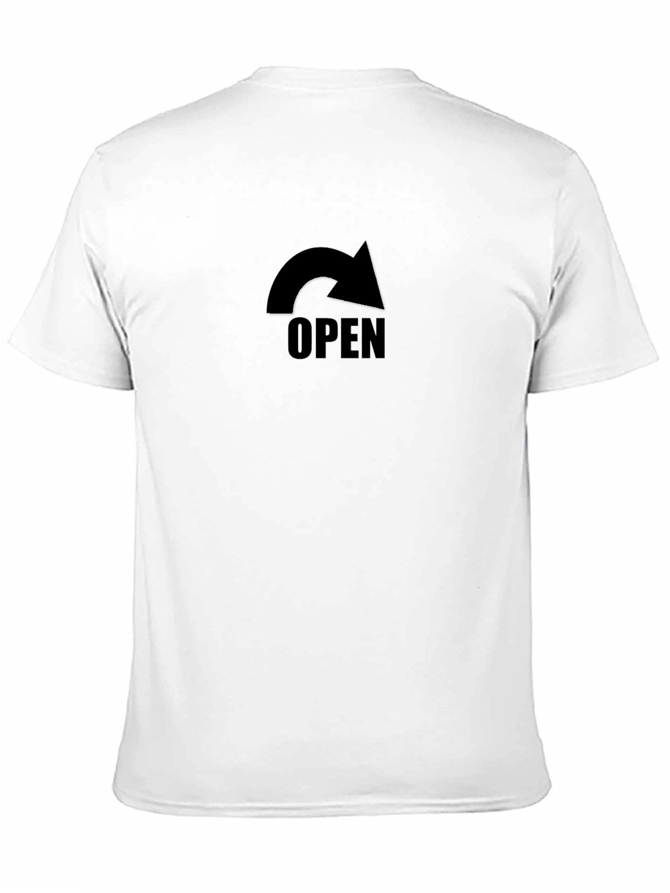 Black Open Arrow Graphic T-Shirt view 11