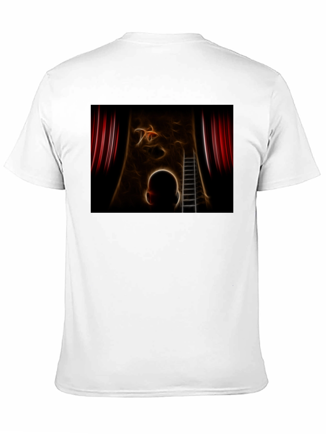Black Artistic Dreamscape T-Shirt view 11