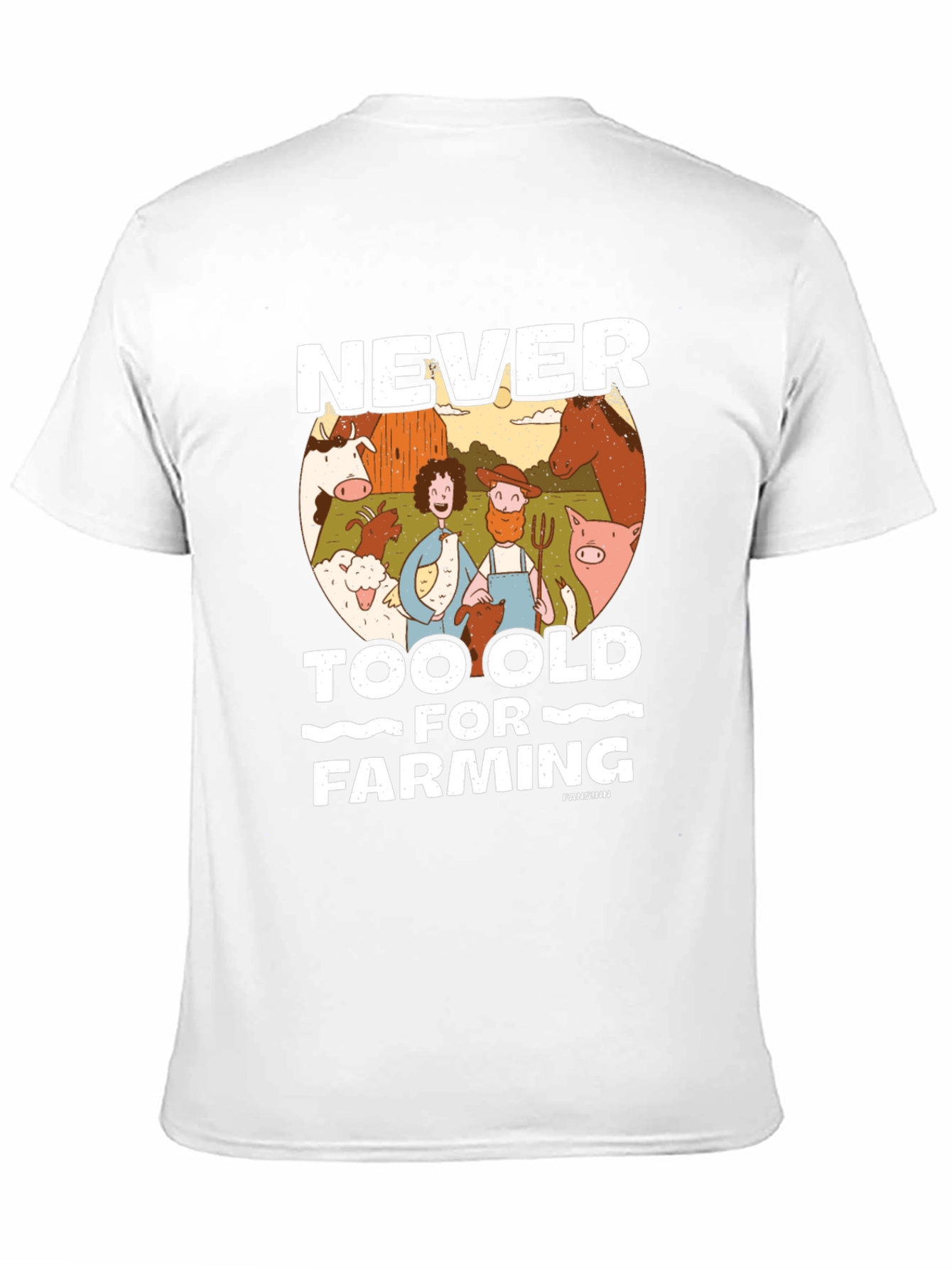 Black Never Too Old For Farming Black Graphic Tee view 11