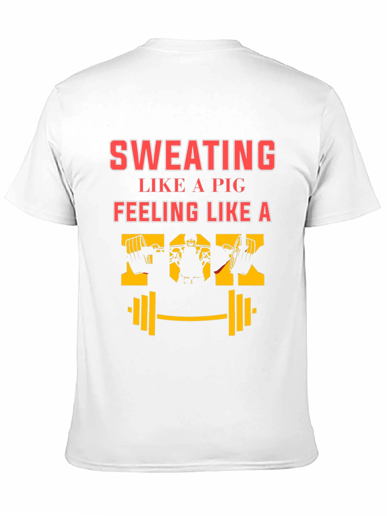 Black Sweating Pig Funny Workout Graphic Tee view 11