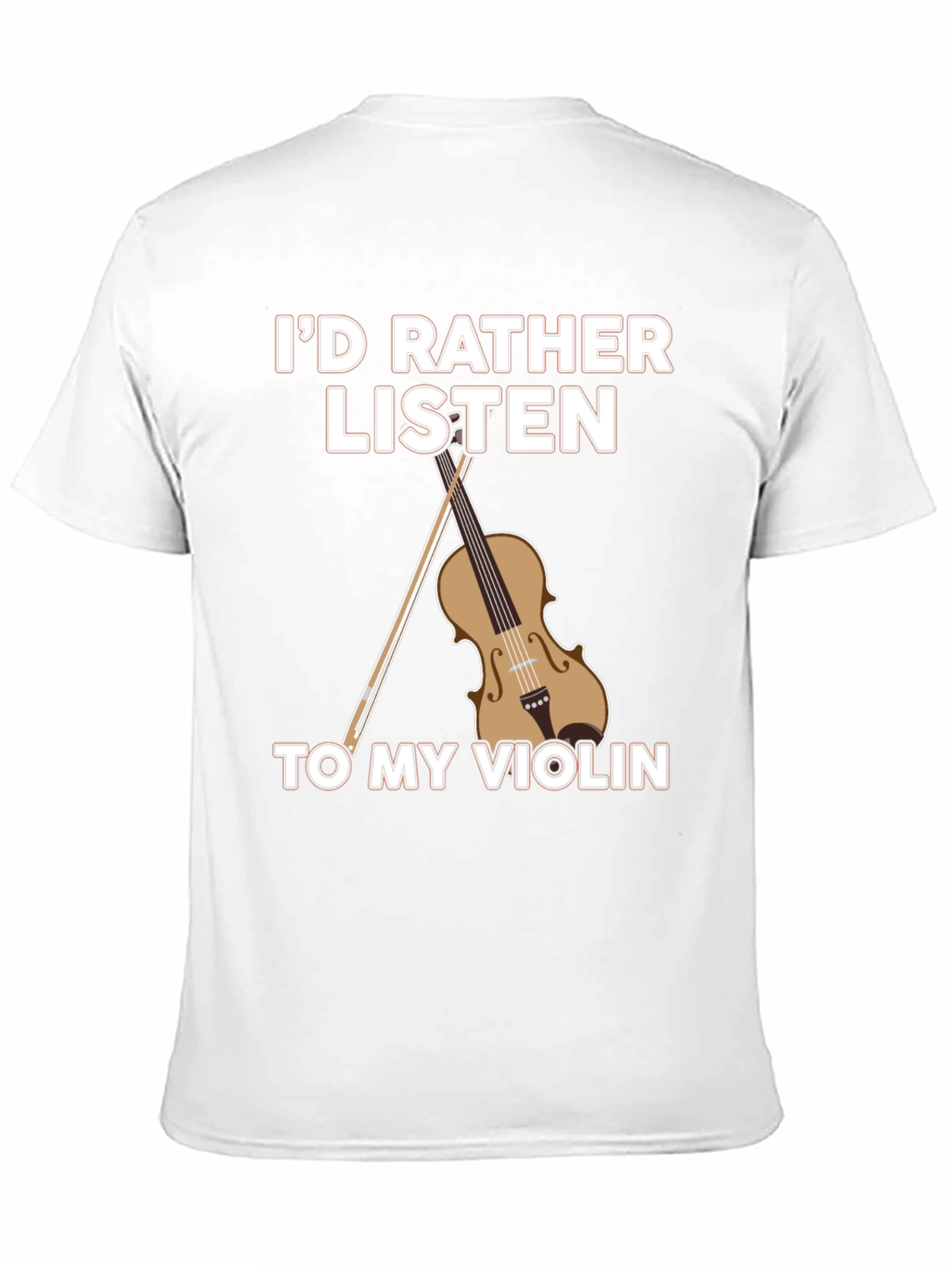 Black Violin Lover T-Shirt: I'd Rather Listen view 11