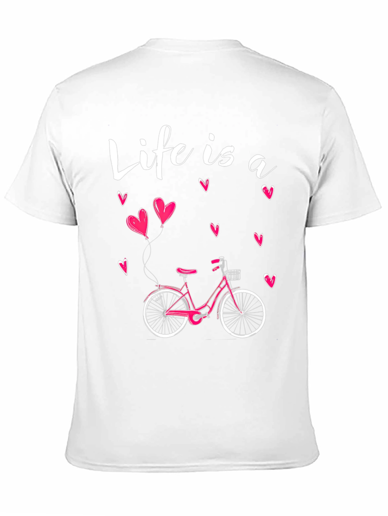 Black Life is a Ride Bicycle Graphic T-Shirt view 11