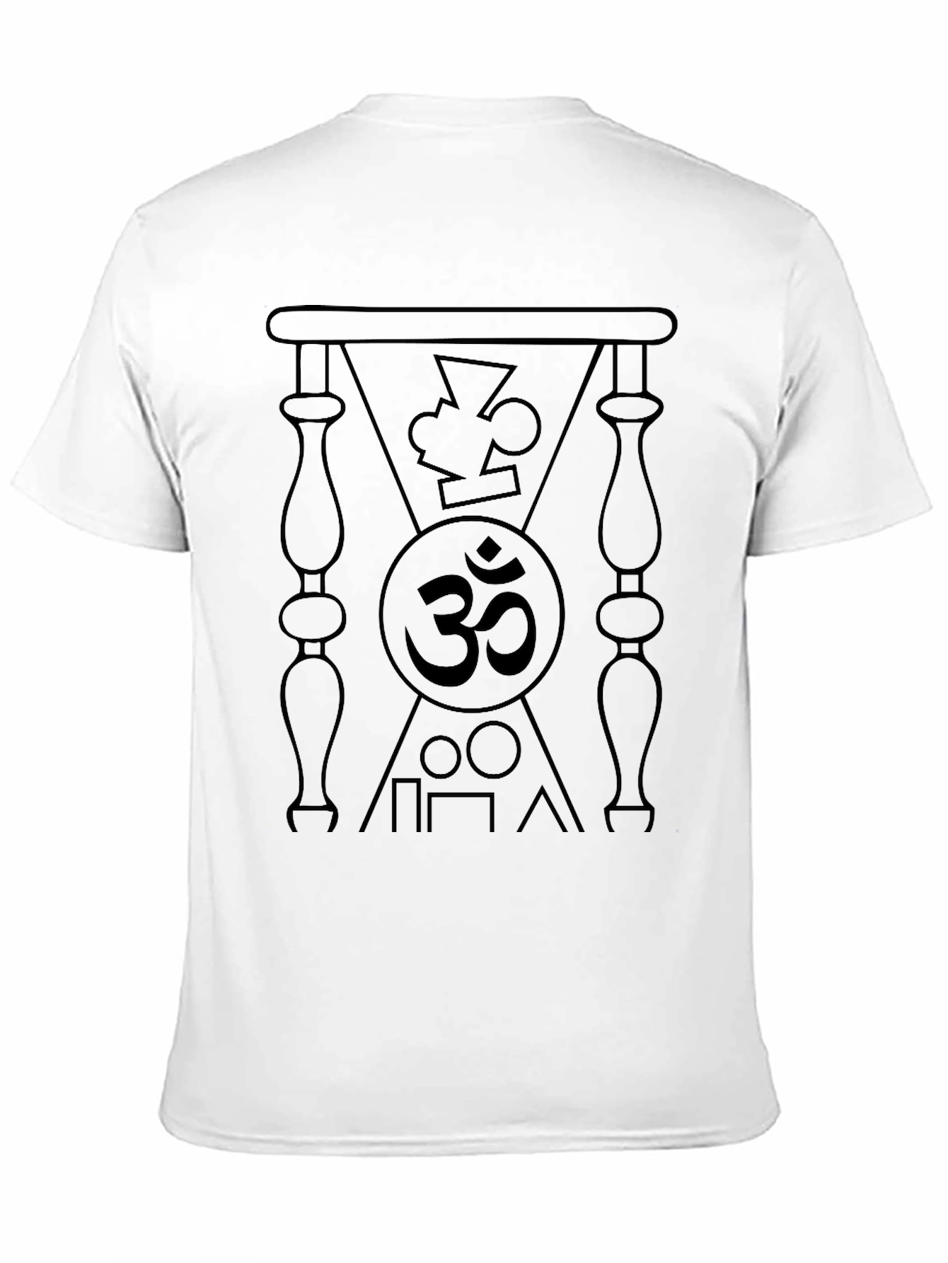 Black Om Symbol Graphic Tee - Spiritual Black T-Shirt view 11