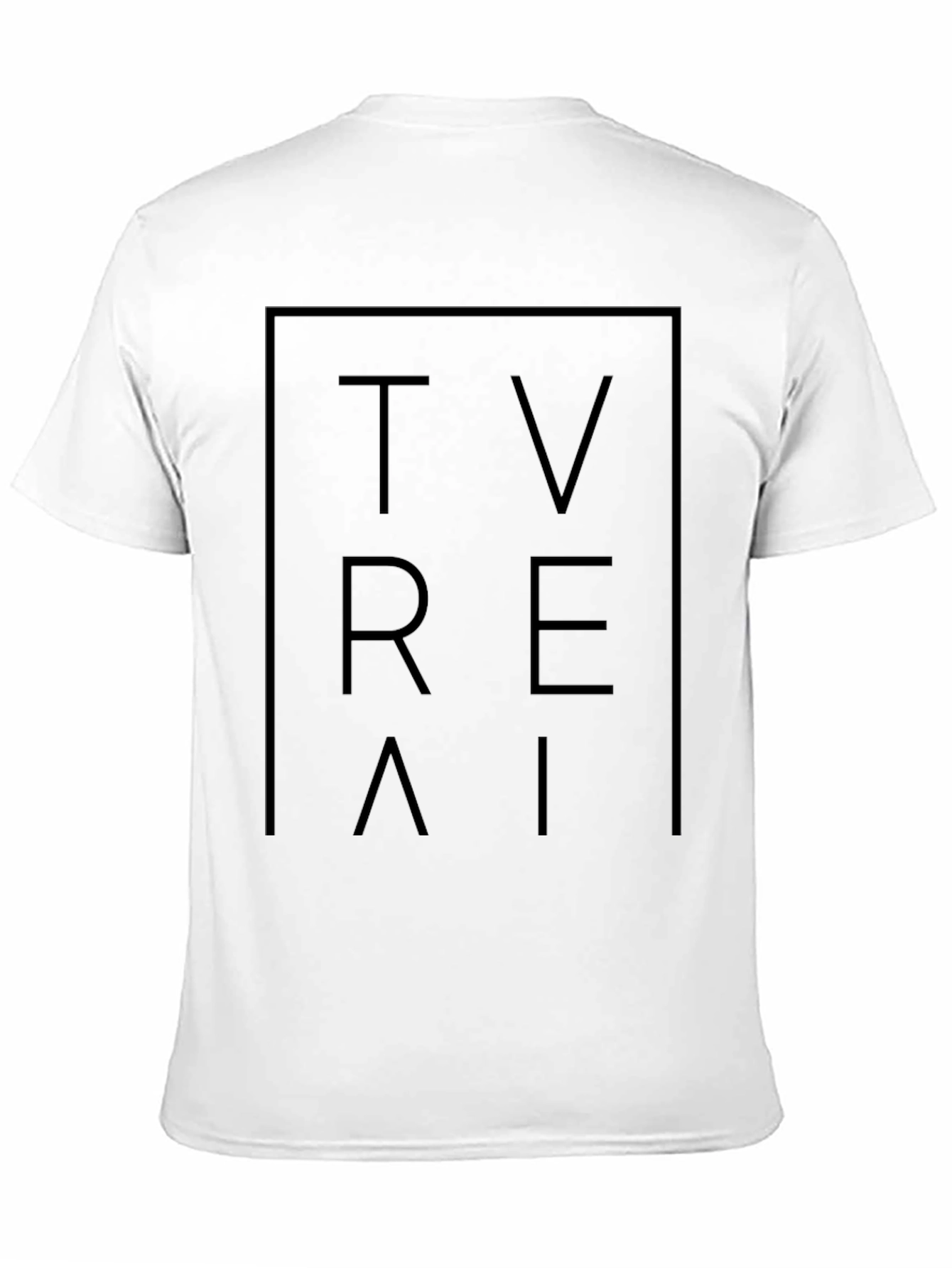 Black Trendy TVRAI Graphic Tee - Black Cotton Blend view 11