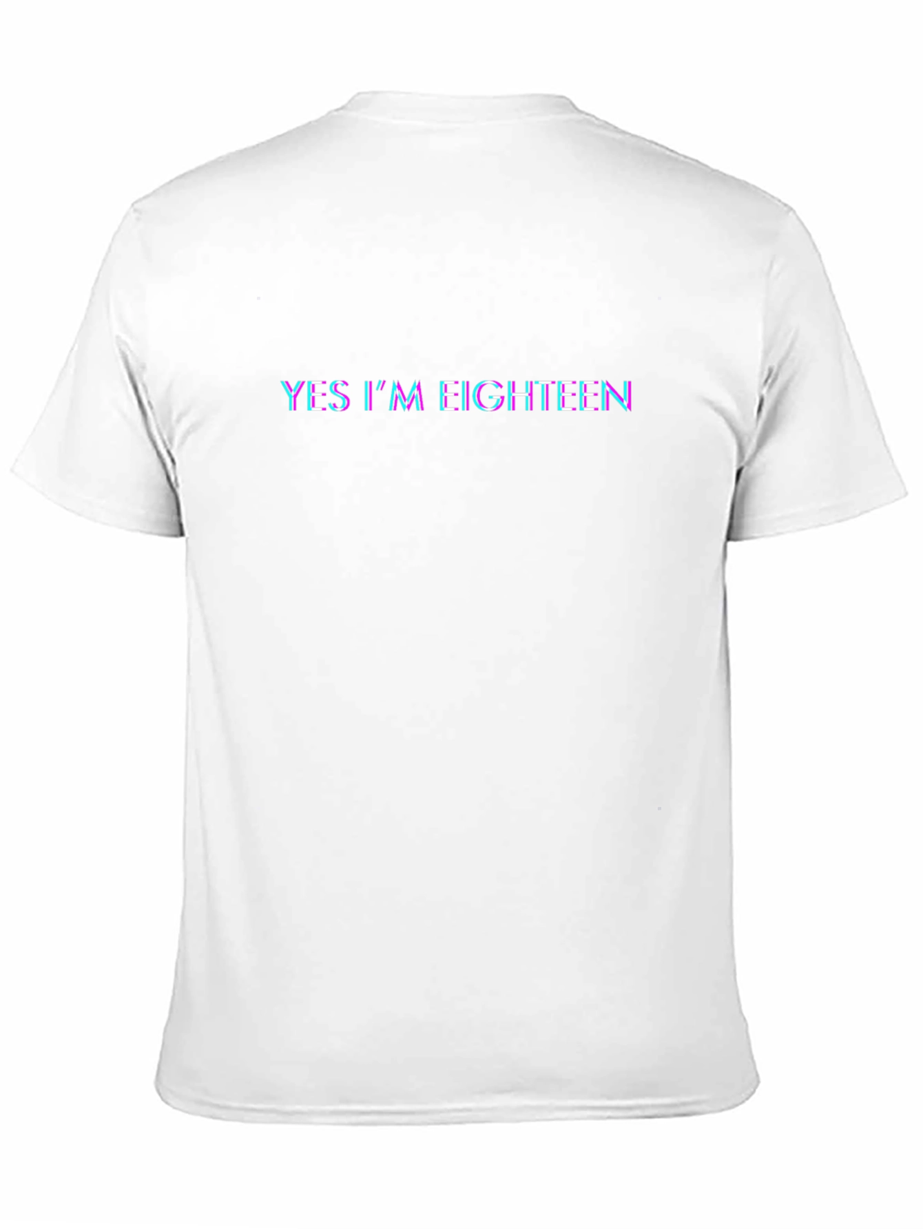 Black Yes I'm Eighteen Graphic T-Shirt view 11