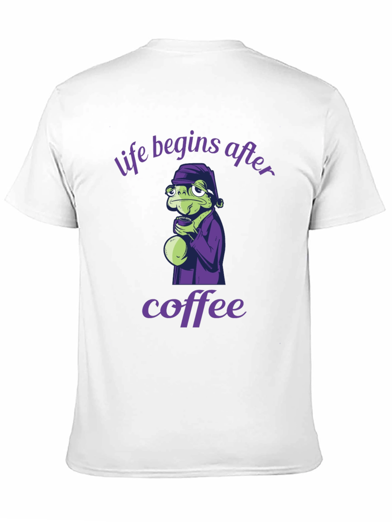 Black Life Begins After Coffee Graphic Tee view 11