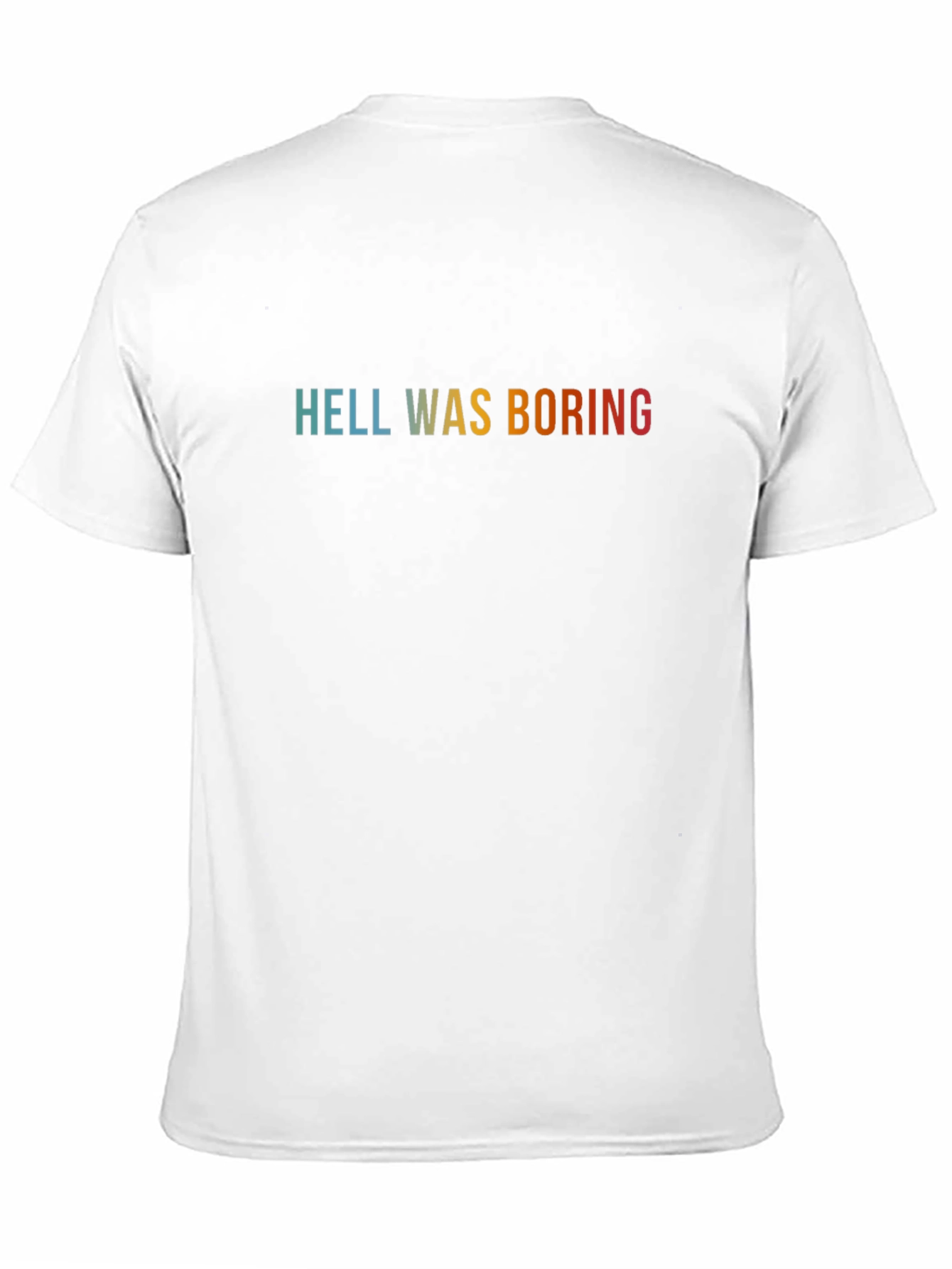 Black Hell Was Boring Graphic Tee - Soft Cotton T-Shirt view 11