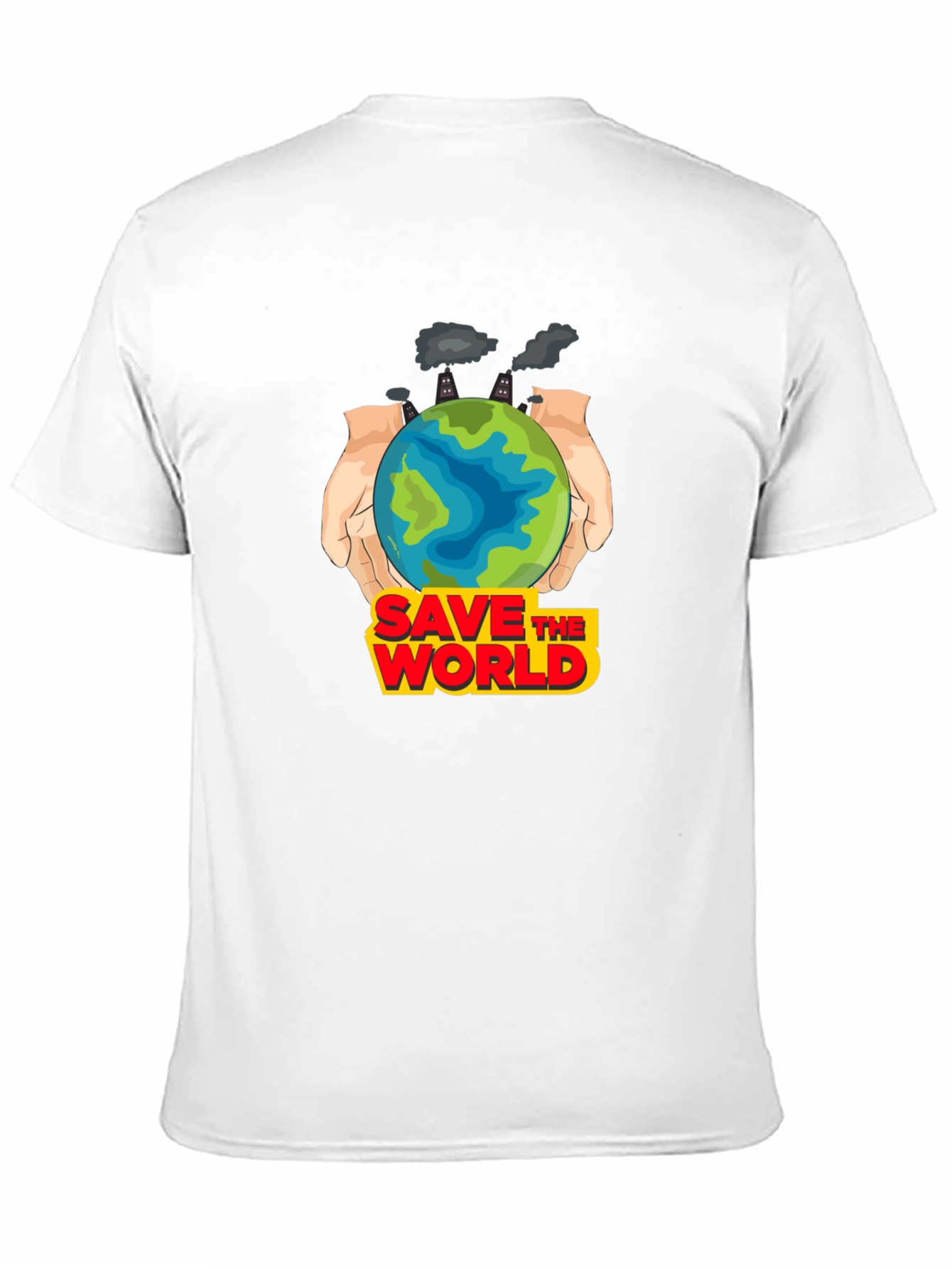 Black Save the World Graphic T-Shirt - Earth Day Apparel view 11