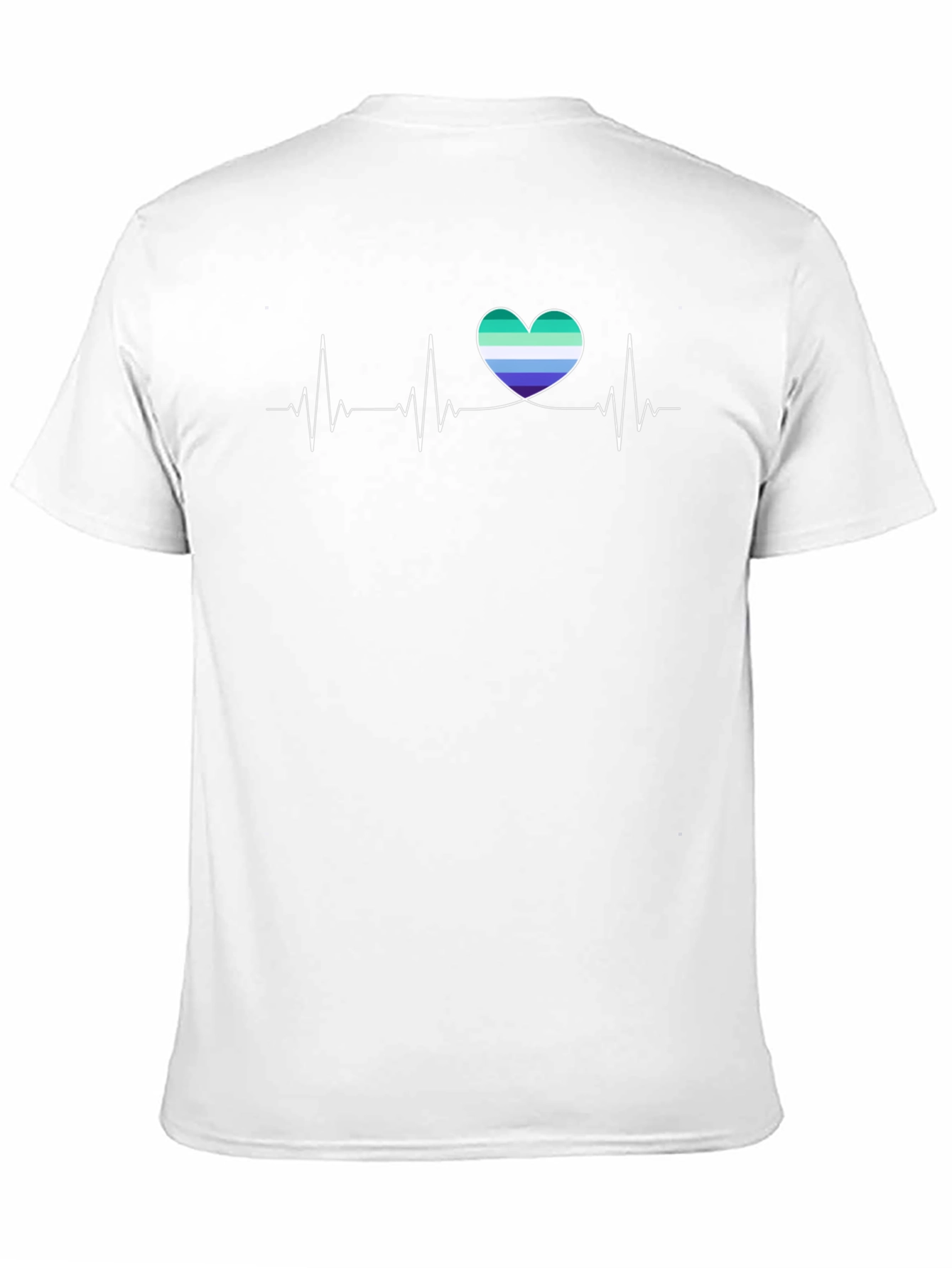 Black Gay Pride Heartbeat T-Shirt view 11