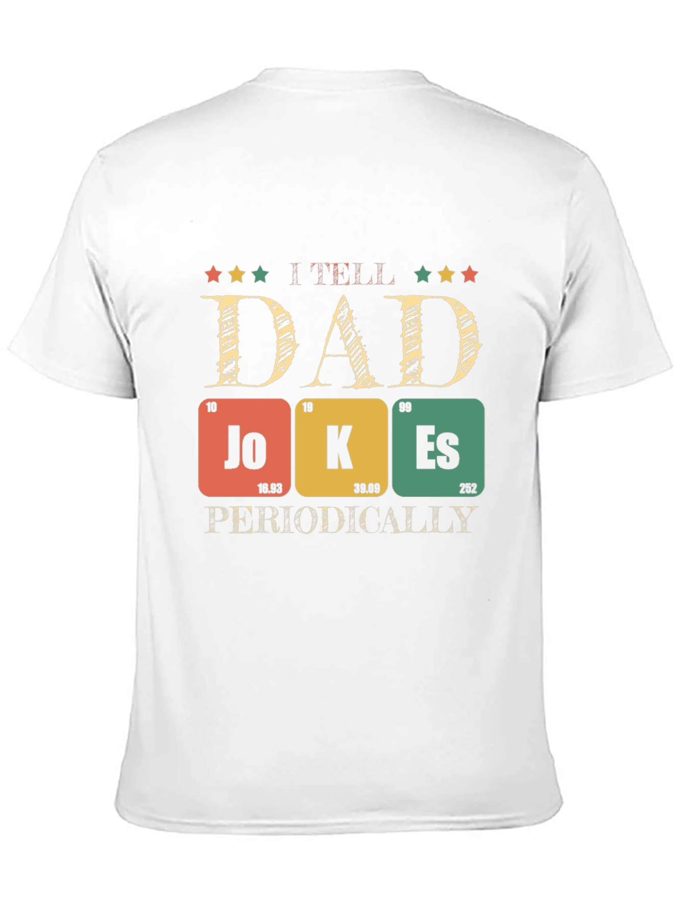 Black Dad Jokes T-Shirt - Periodic Table Pun Humor view 11