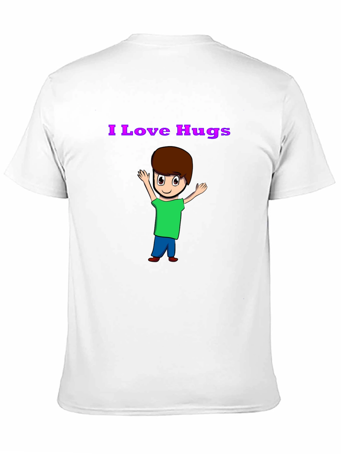 Black I Love Hugs Graphic T-Shirt view 11