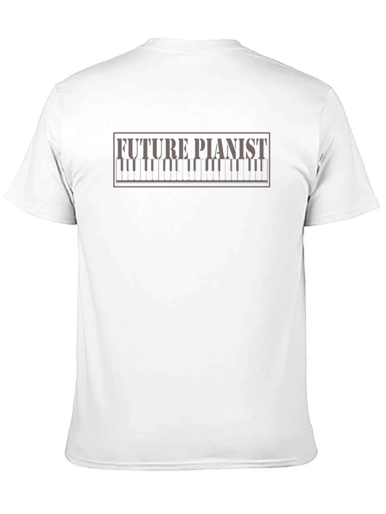 Black Future Pianist T-Shirt - Black Cotton Tee view 11