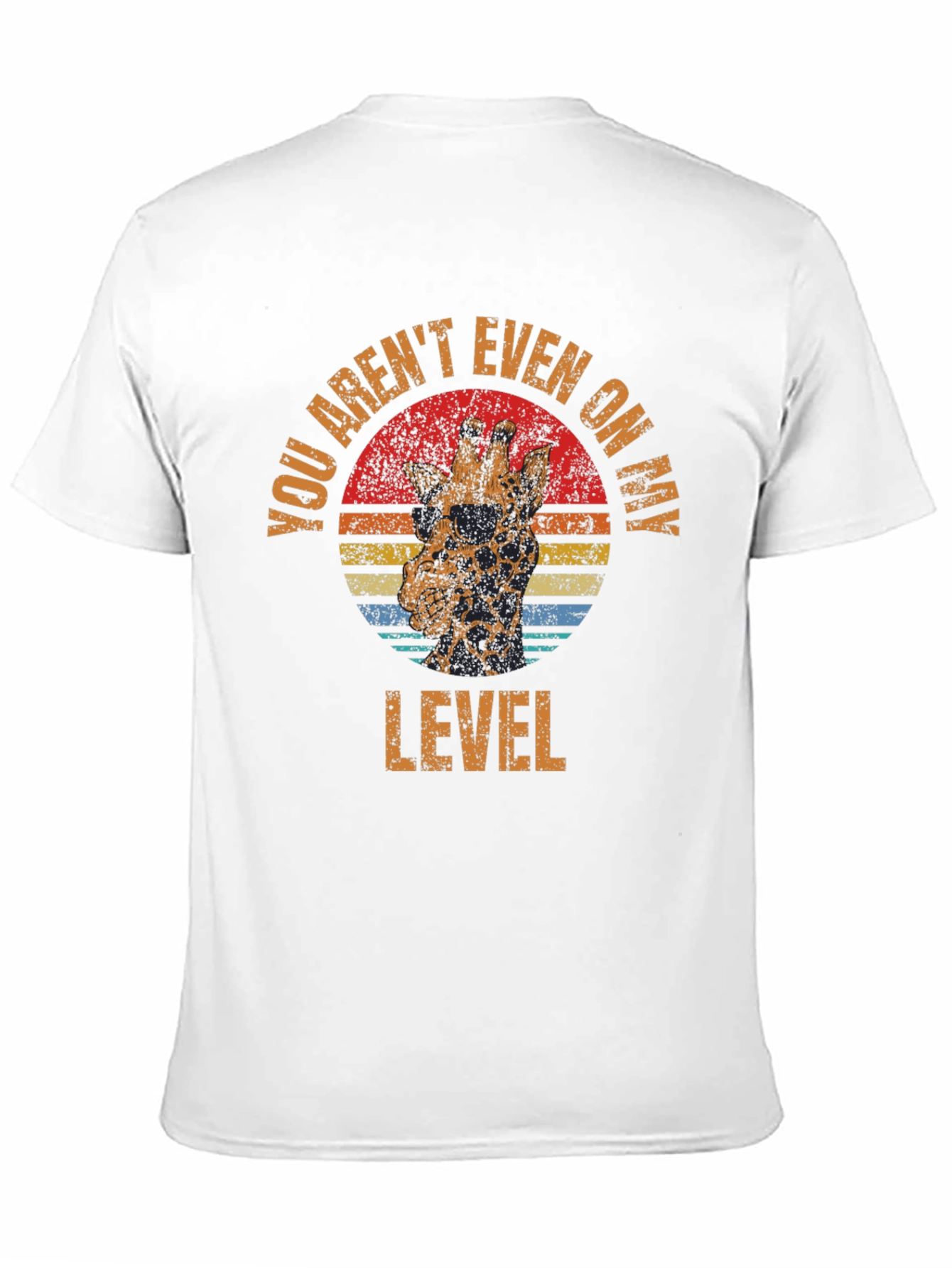 Black Funny Giraffe T-Shirt - You Aren't Even on My Level view 11