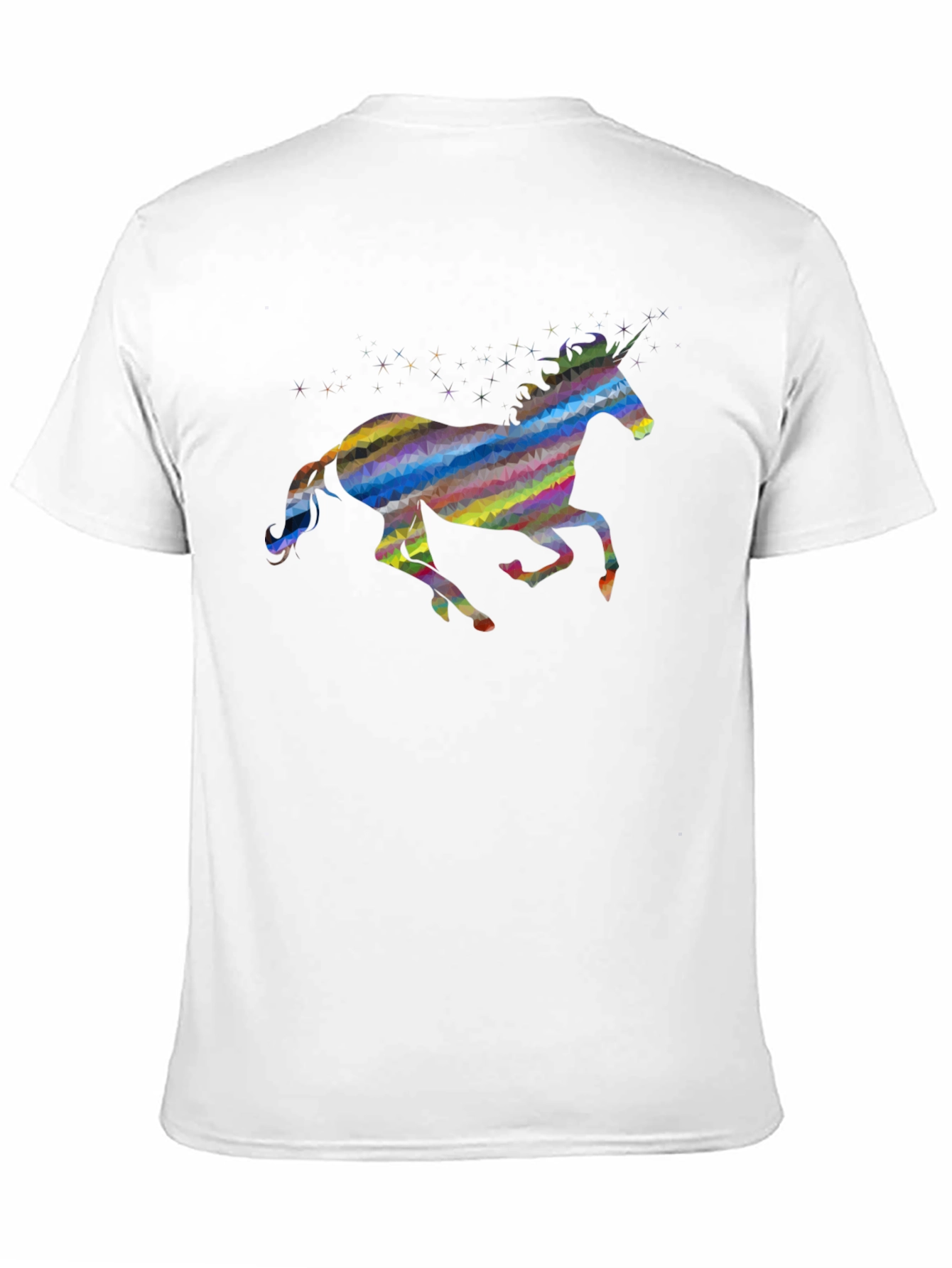 Black Rainbow Unicorn Graphic Tee - Black view 11