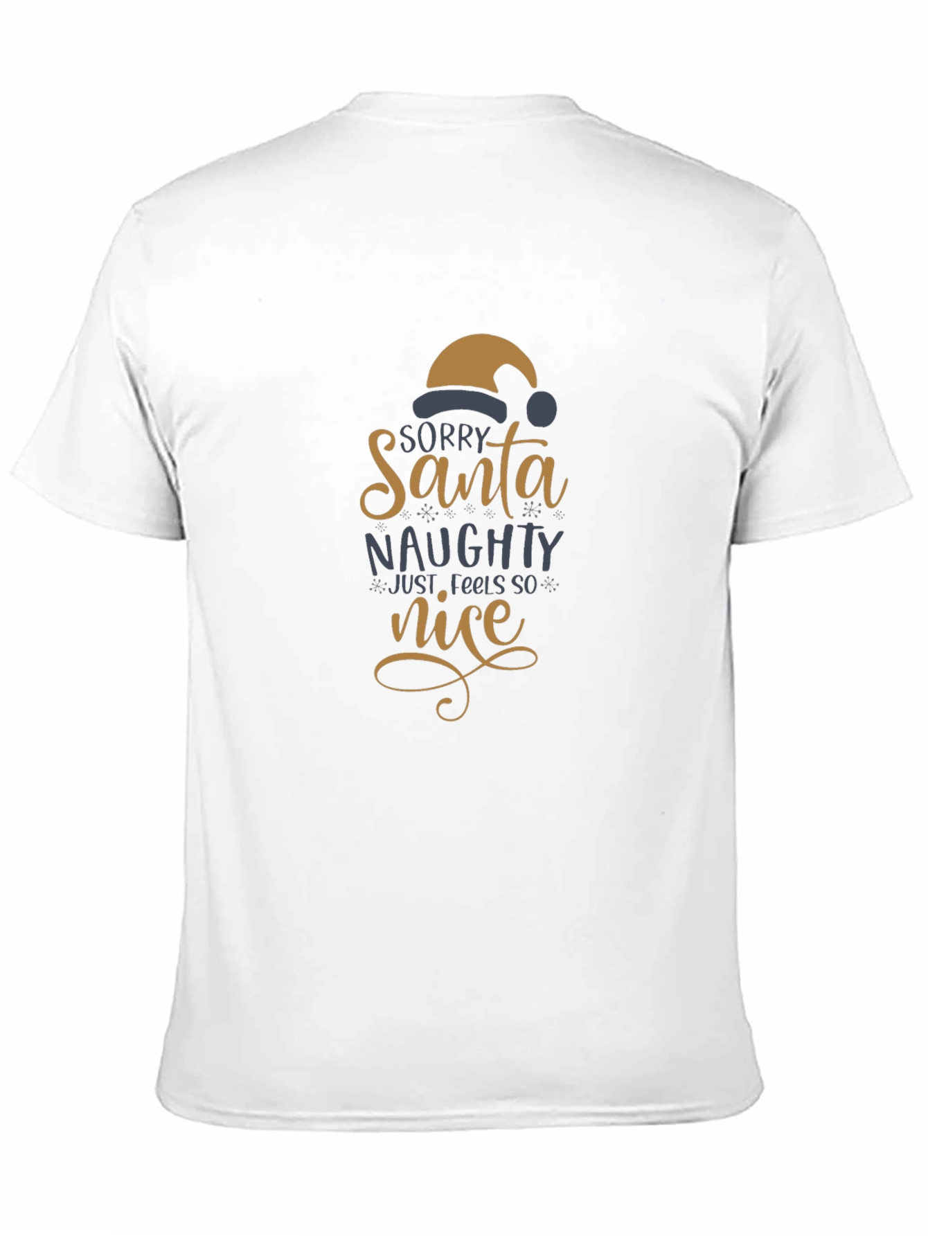 Black Naughty but Nice Santa T-Shirt view 11